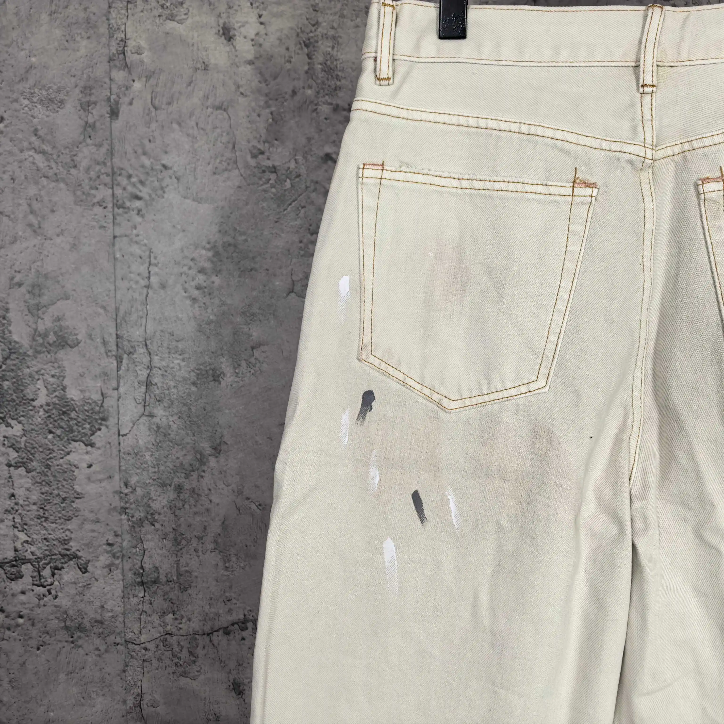 Paint-Splatter Denim Shorts D23523222 — view 10