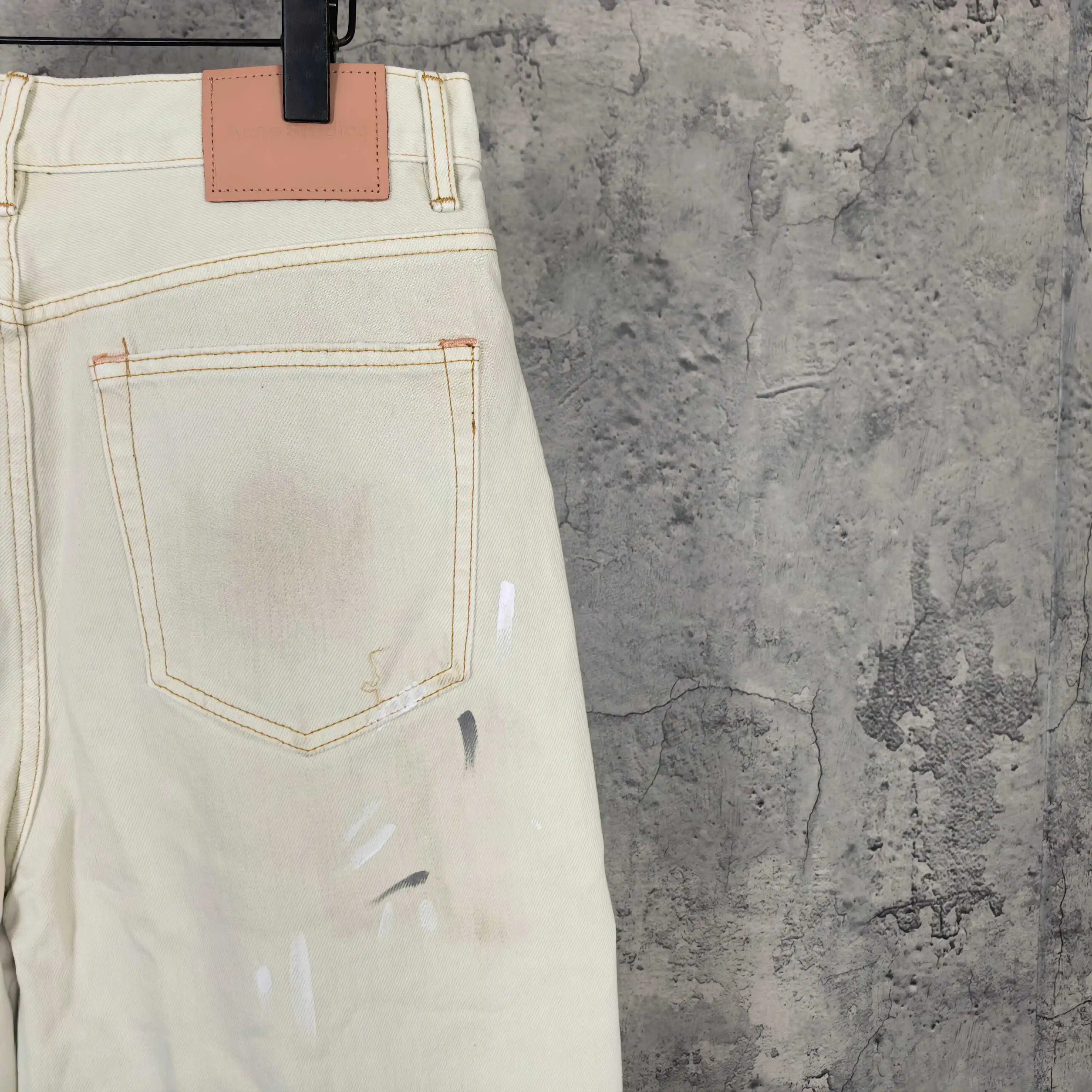 Paint-Splatter Denim Shorts D23523222 — view 12