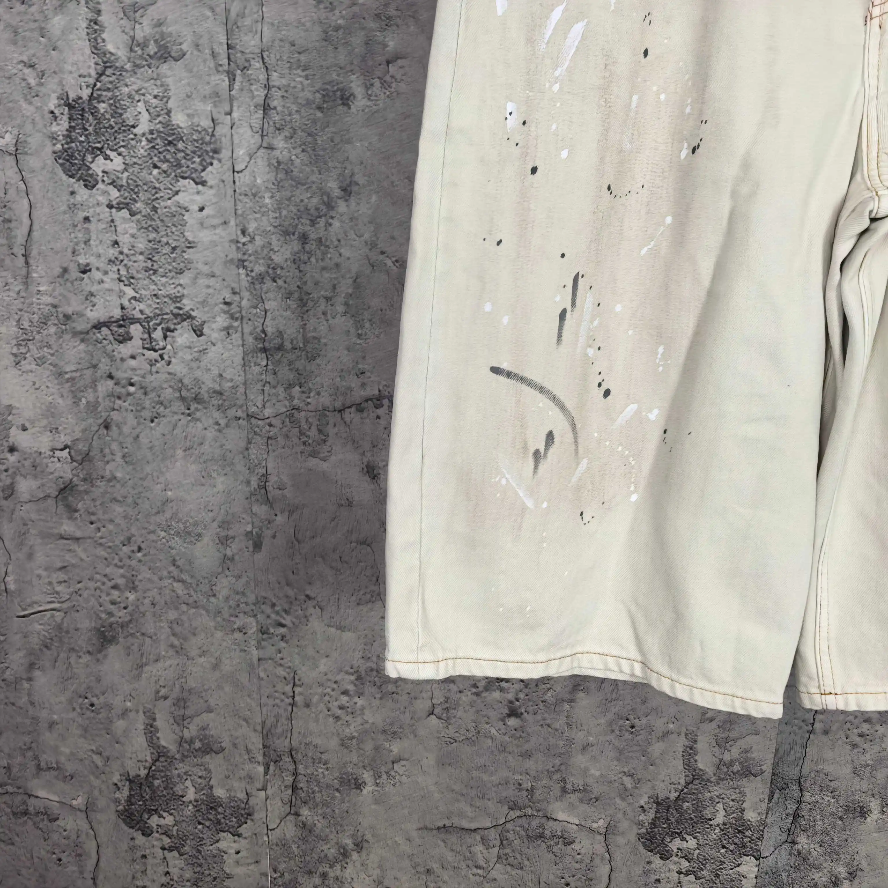 Paint-Splatter Denim Shorts D23523222 — view 13