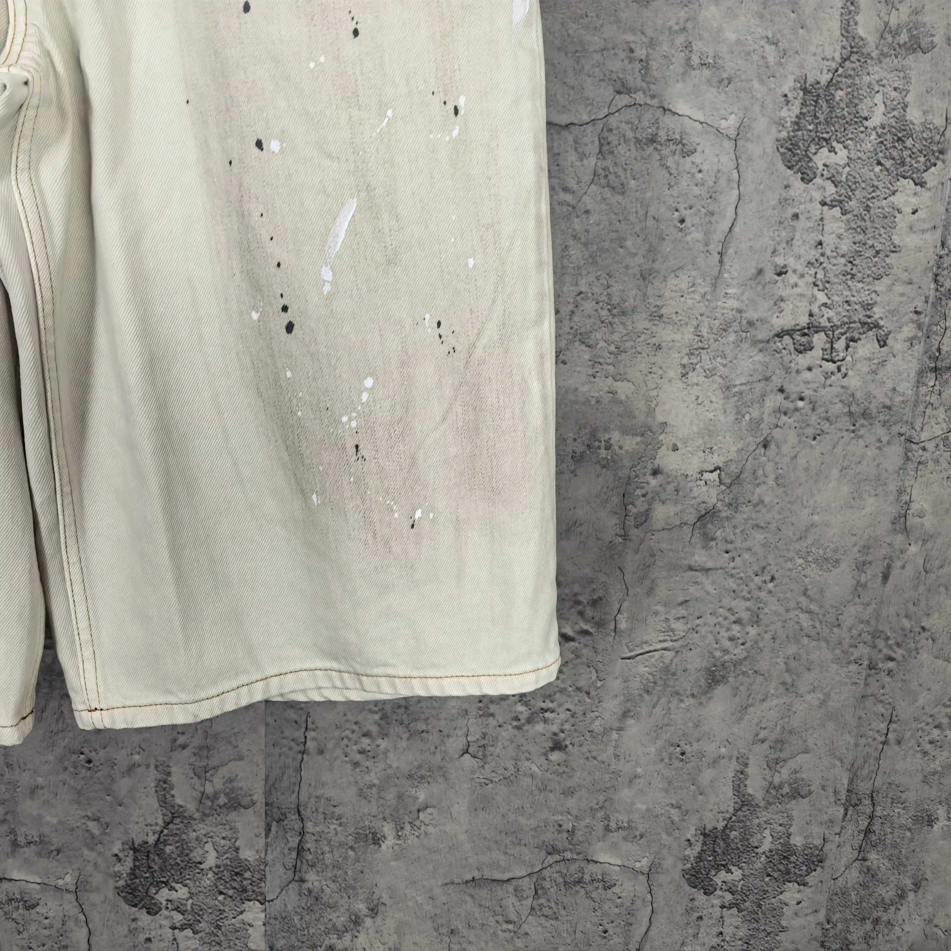 Paint-Splatter Denim Shorts D23523222 — view 14