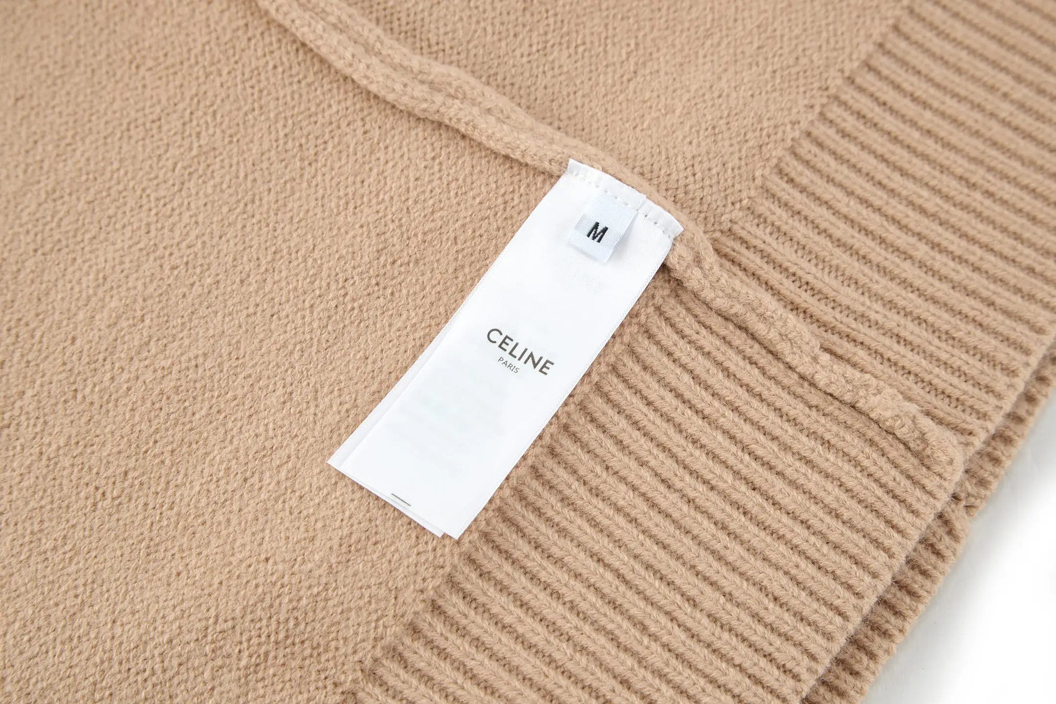 Triomphe Embroidered Wool-Cashmere Sweater D23521176 — view 9