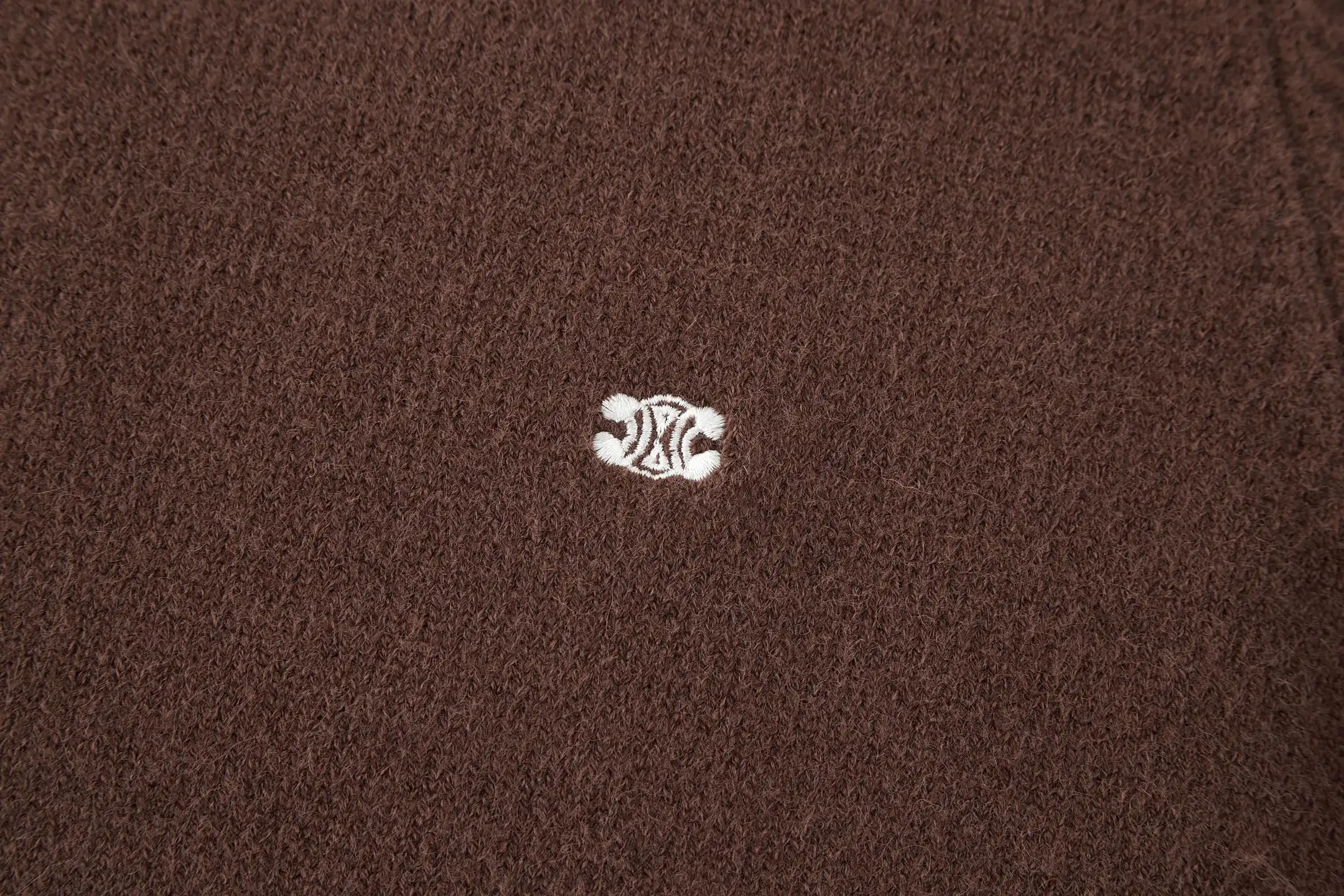 Triomphe Embroidered Wool-Cashmere Blend Sweater D23521179 — view 4