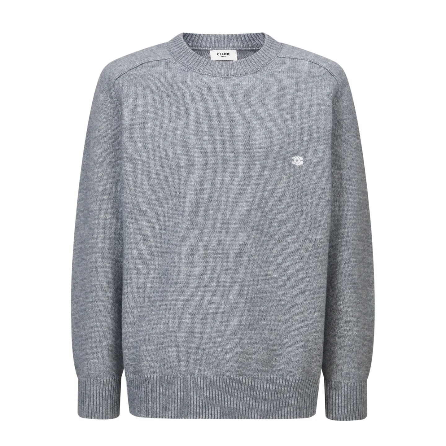 Triomphe Embroidered Wool-Cashmere Blend Sweater D23521174