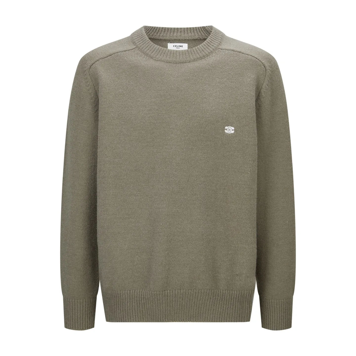 Triomphe Embroidered Wool-Cashmere Blend Sweater D23521177