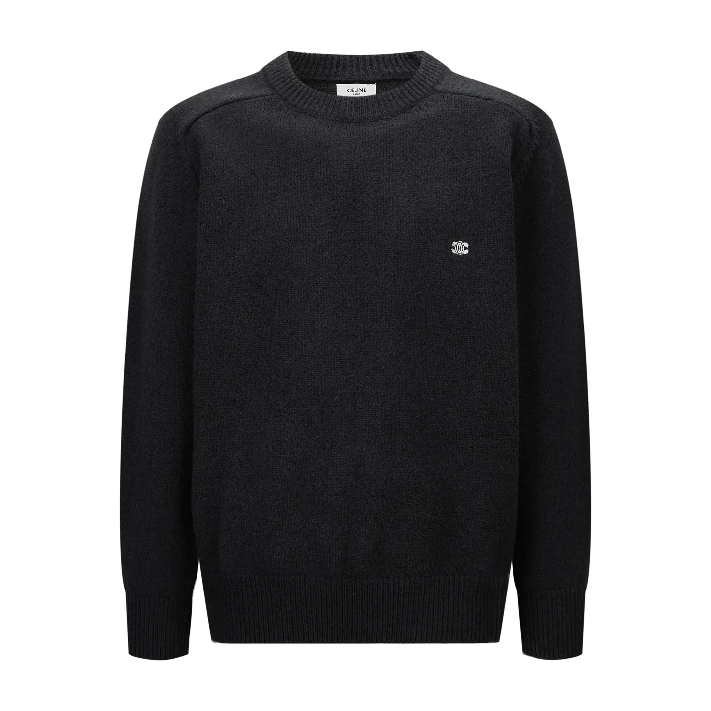 Triomphe Embroidered Wool-Cashmere Blend Sweater D23521175