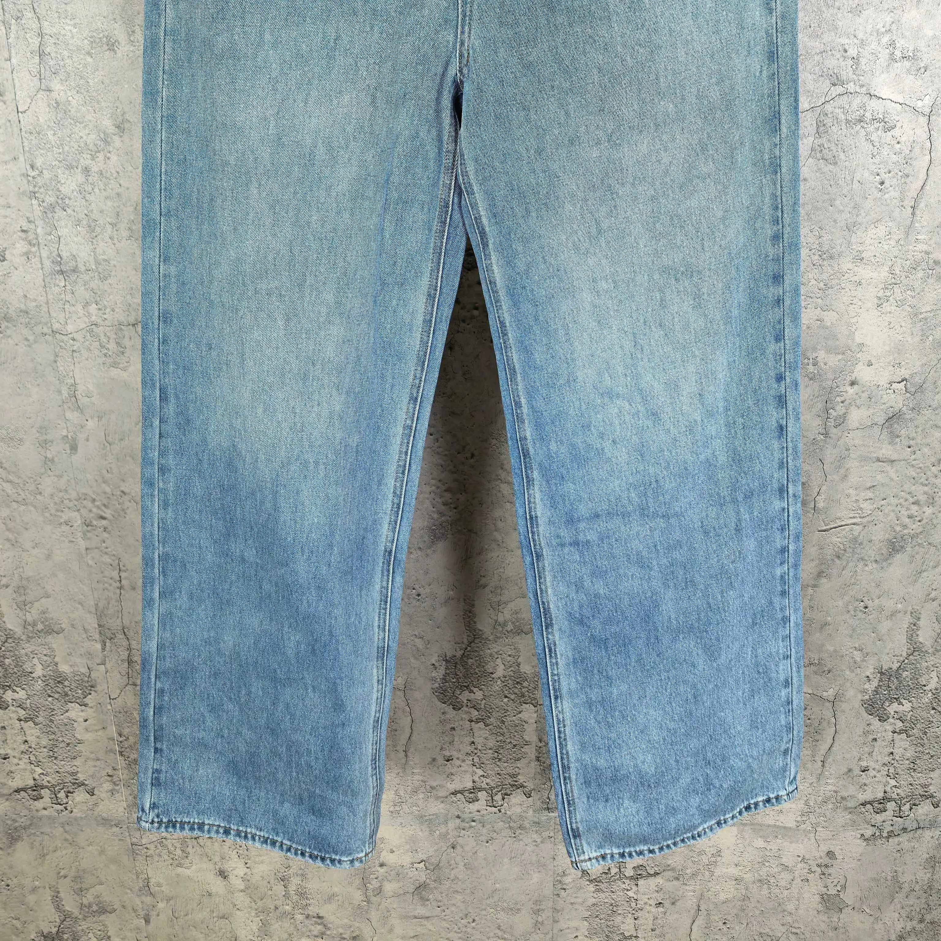 Fold-Over Waist Cross Embroidered Jeans D23523203 — view 10