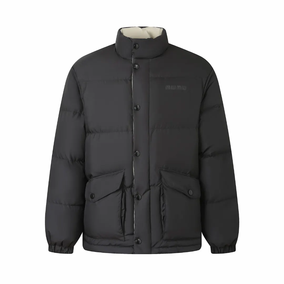 Reversible Logo-Embroidered Down Puffer Jacket D24020358