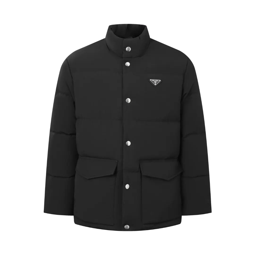 Logo-Appliquéd Quilted Down Jacket D24020352