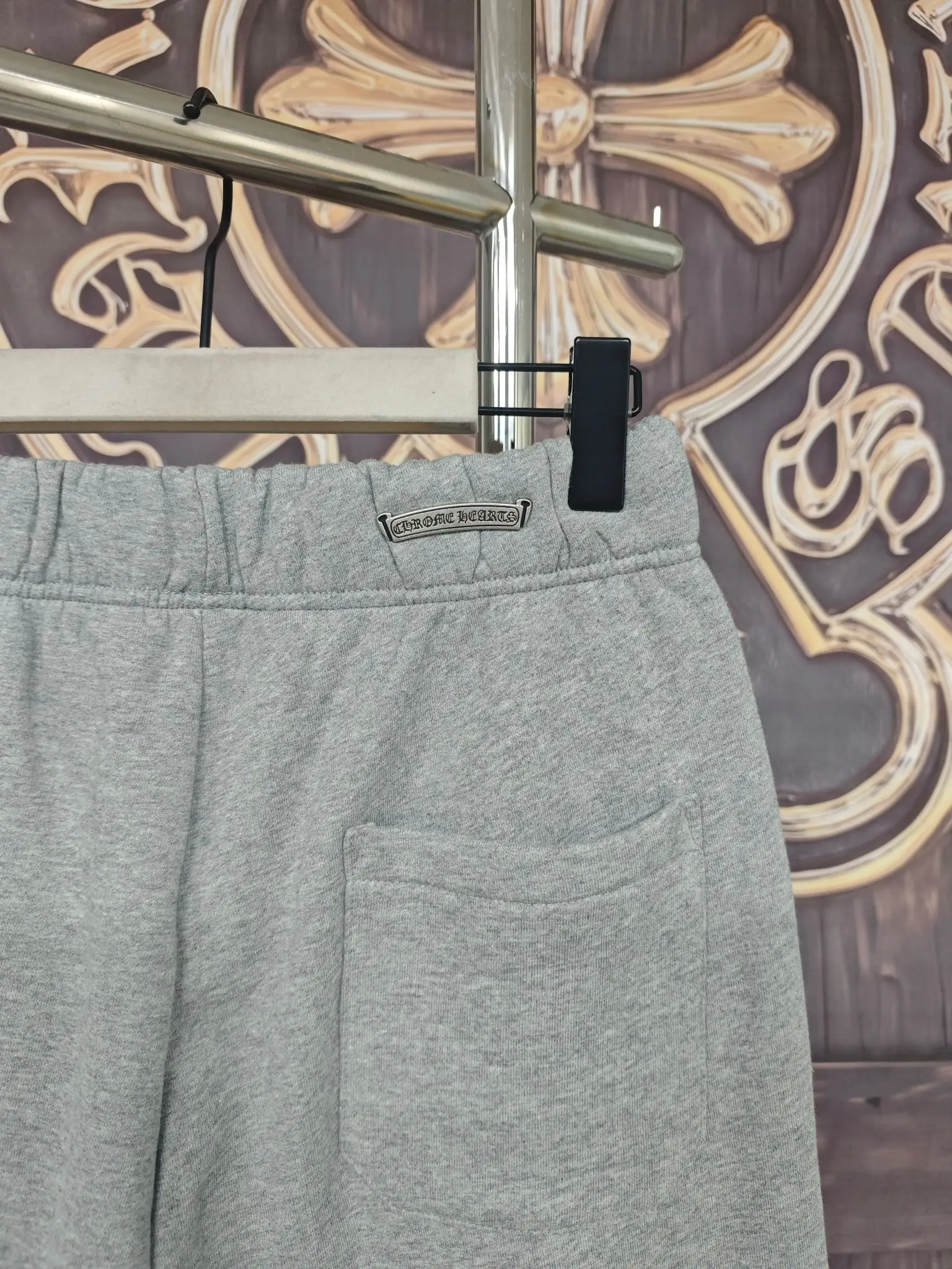 Chrome Hearts Leather Cross Patch Sweatpants D24018997 — view 7