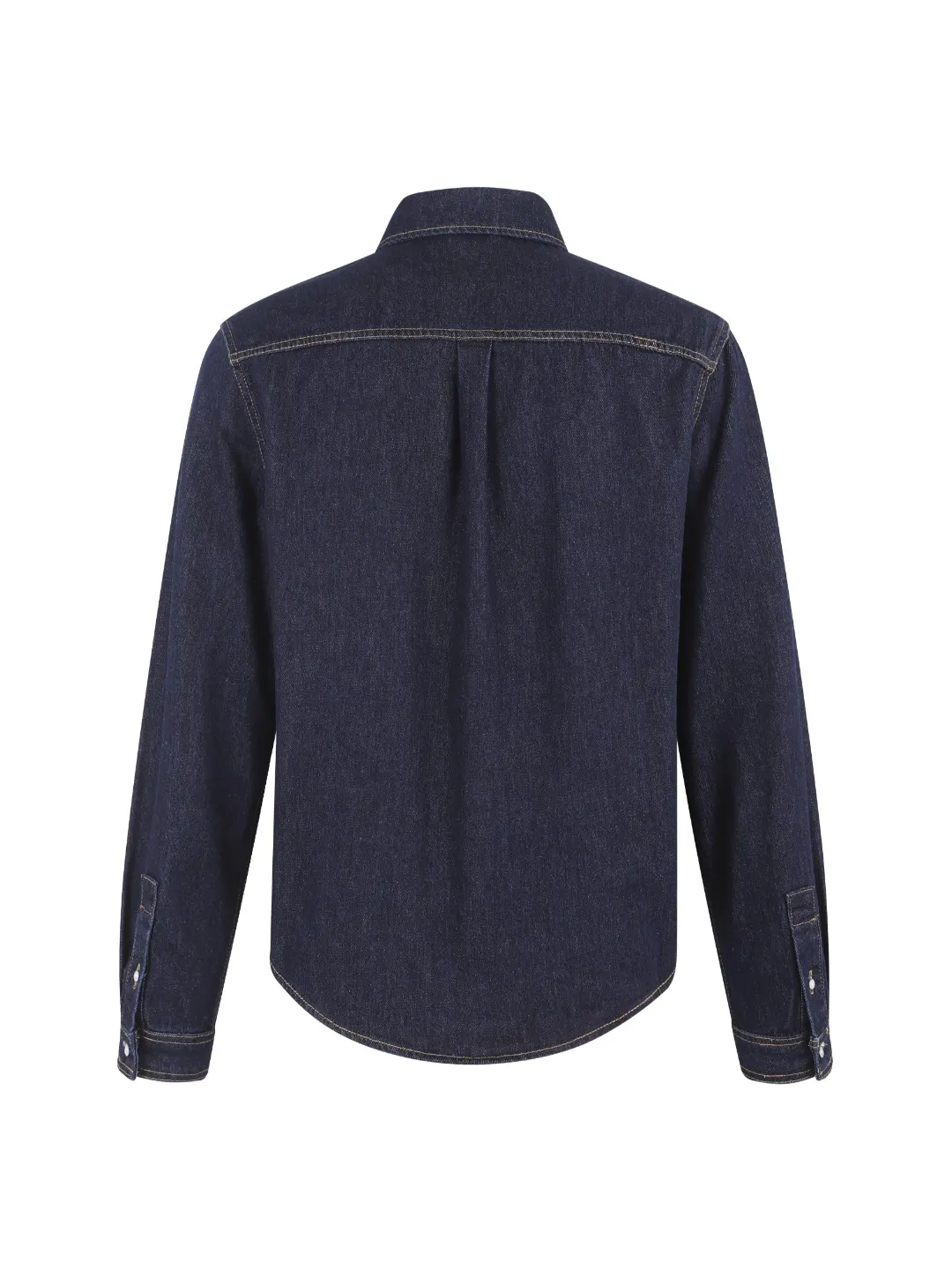 Embroidered Logo Denim Long-Sleeve Shirt D24023618 — view 2