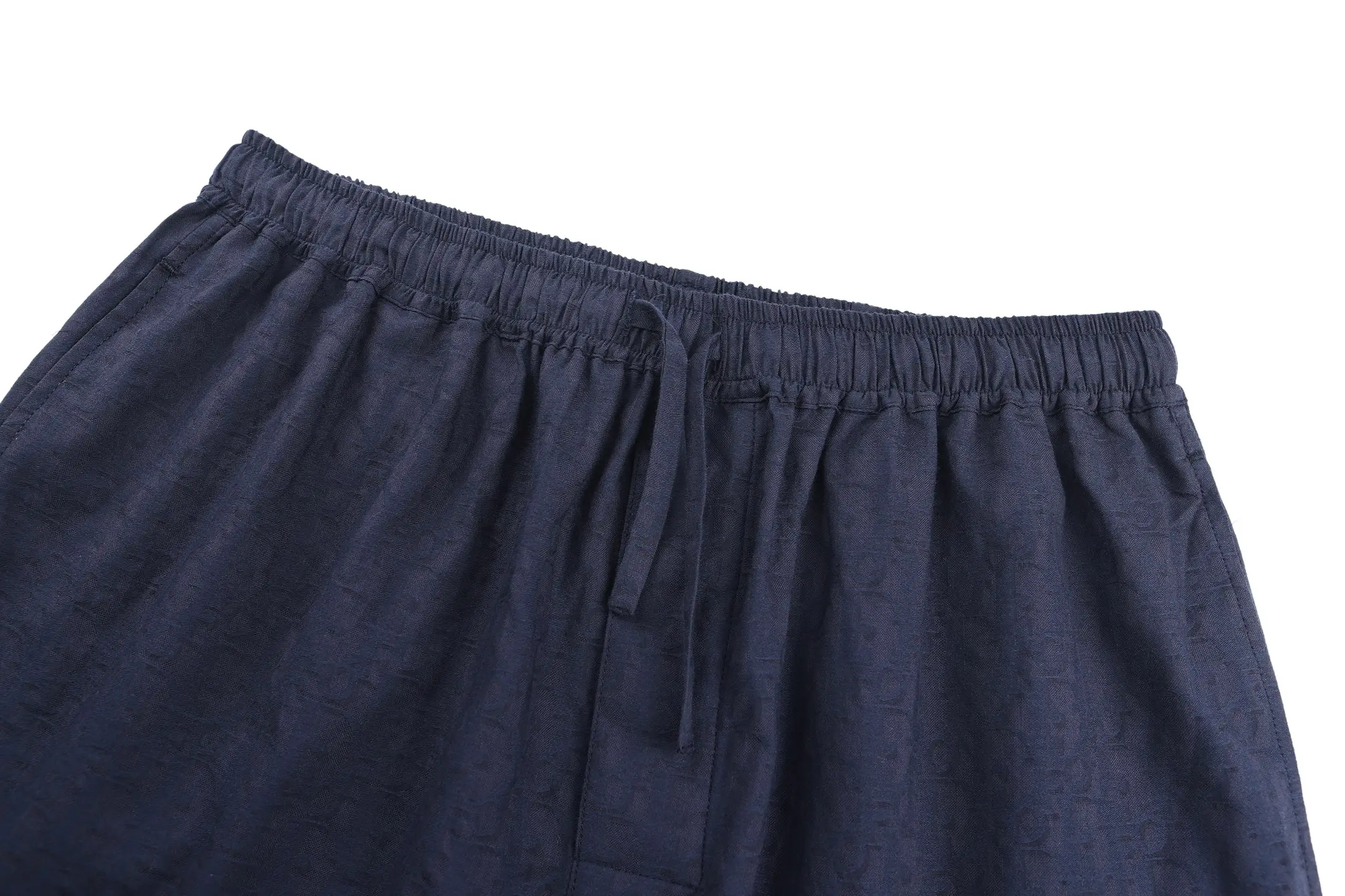 Logo Jacquard Silk-Blend Casual Shorts D24021116 — view 3