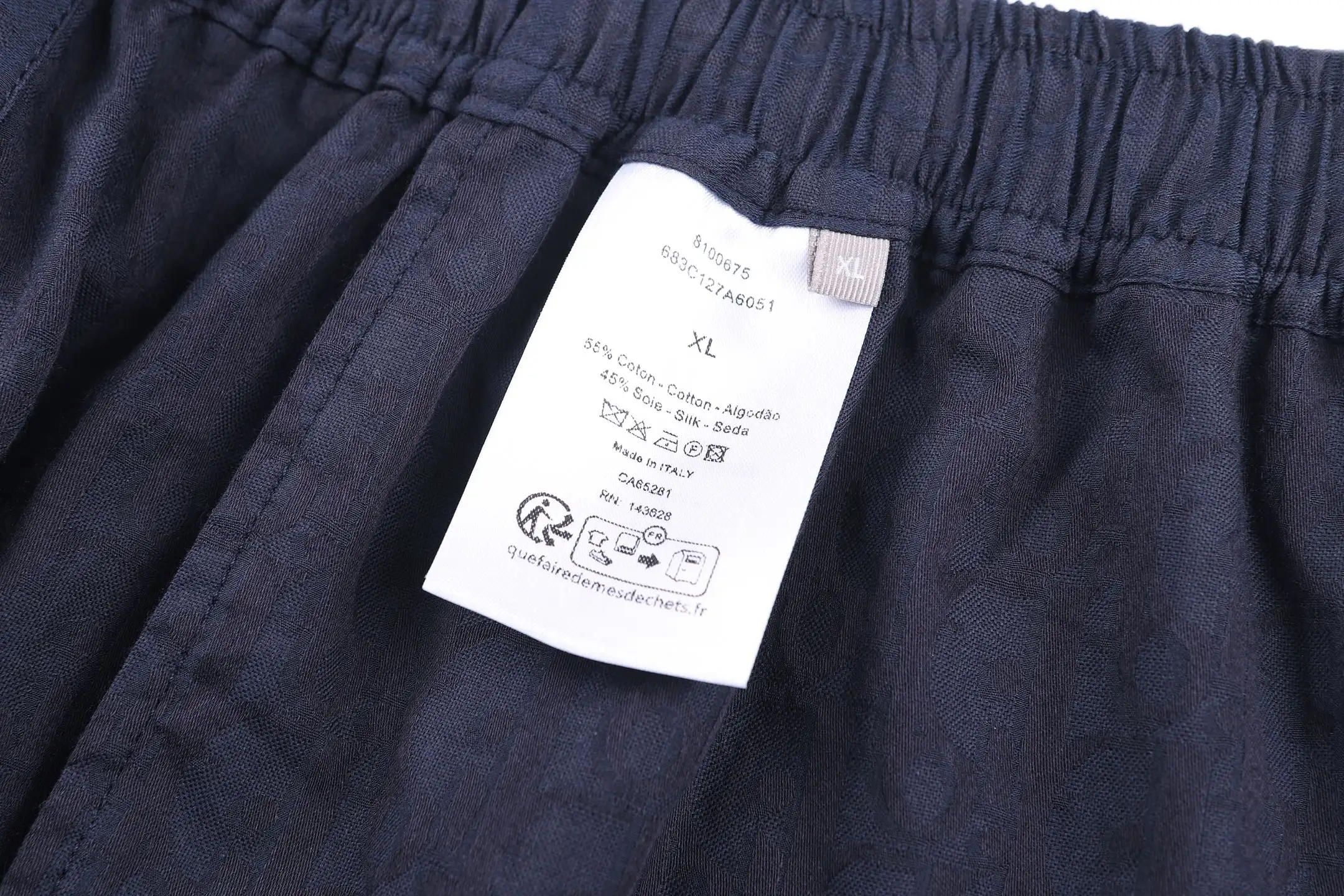 Logo Jacquard Silk-Blend Casual Shorts D24021116 — view 9