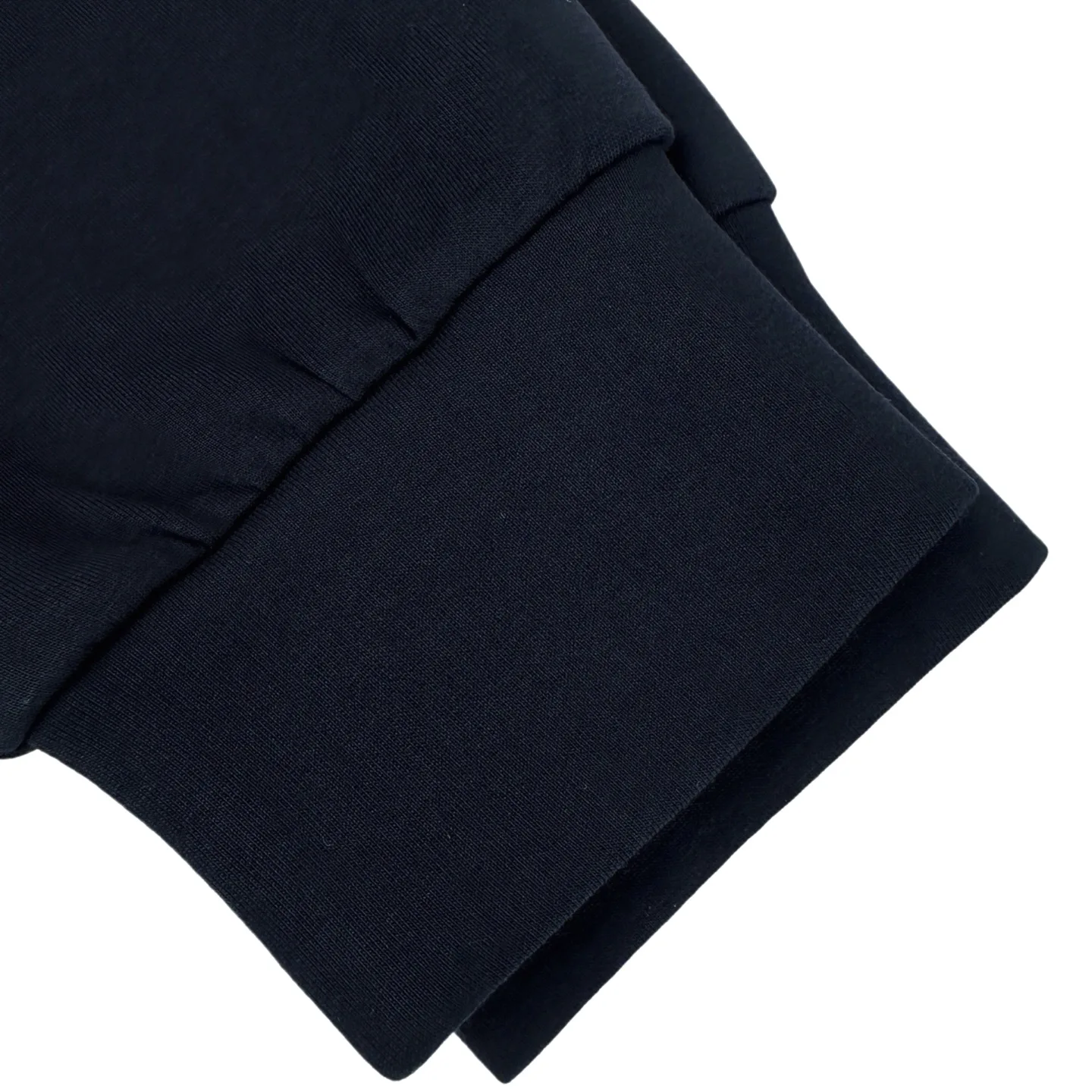 Leather-Trimmed Half-Zip Cotton-Blend Sweatshirt D24021004 — view 8