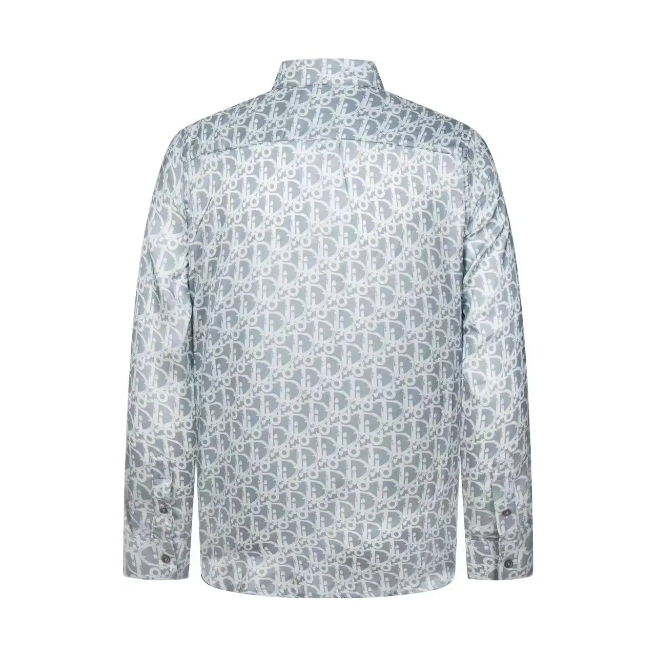 Oblique Monogram Satin Long-Sleeved Shirt D24013030 — view 2