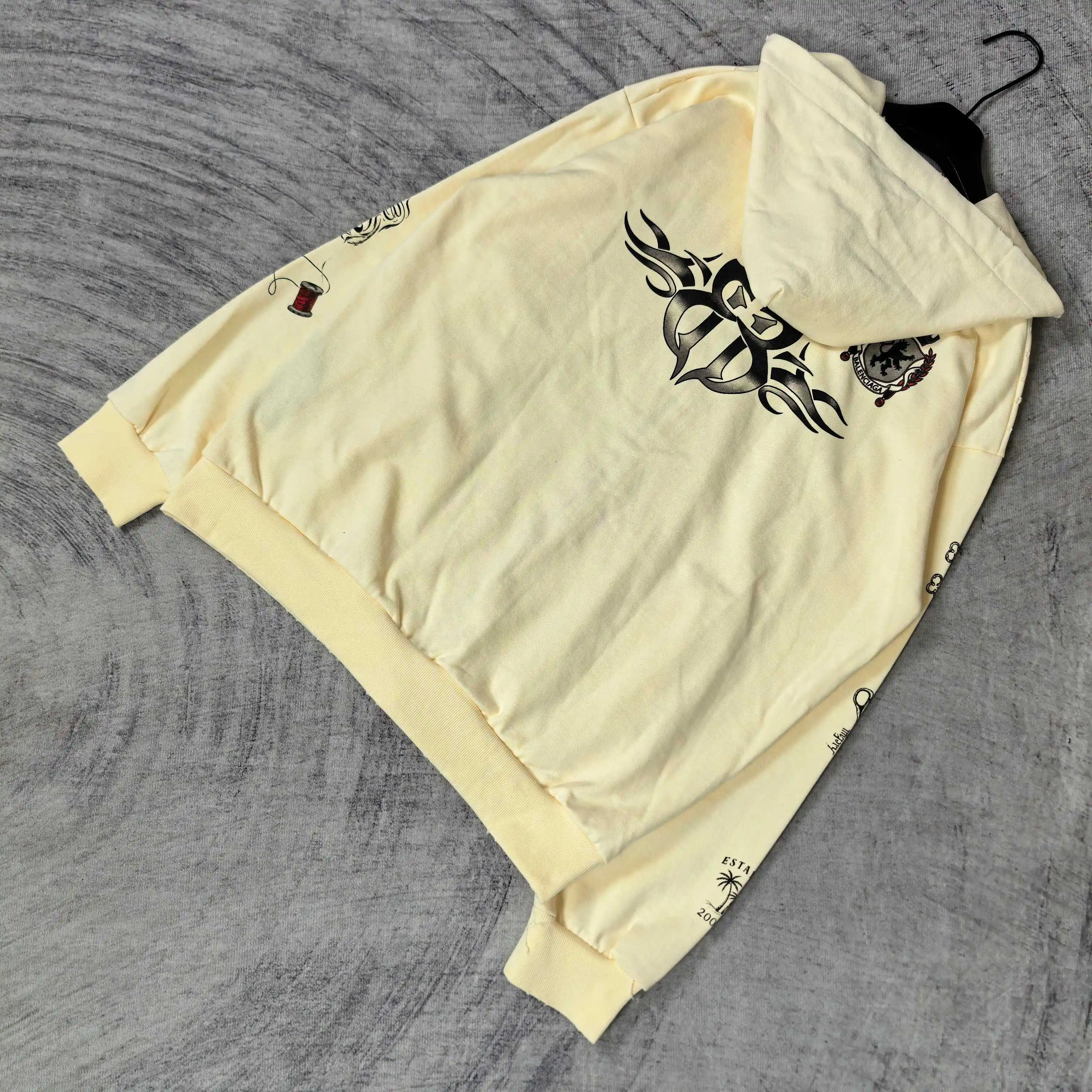 Tattoo Logo Print Zip-Up Hoodie D24523162 — view 5