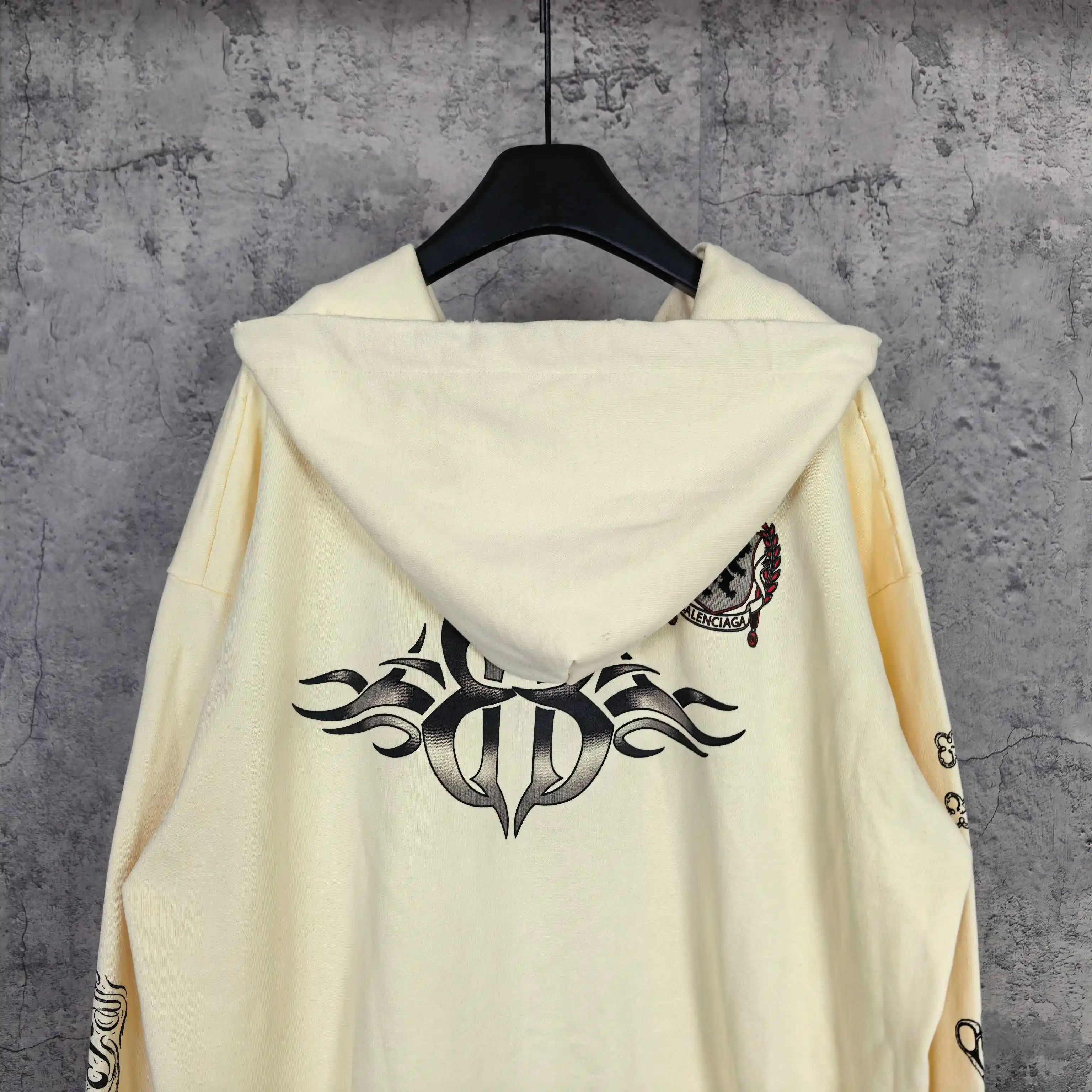 Tattoo Logo Print Zip-Up Hoodie D24523162 — view 6