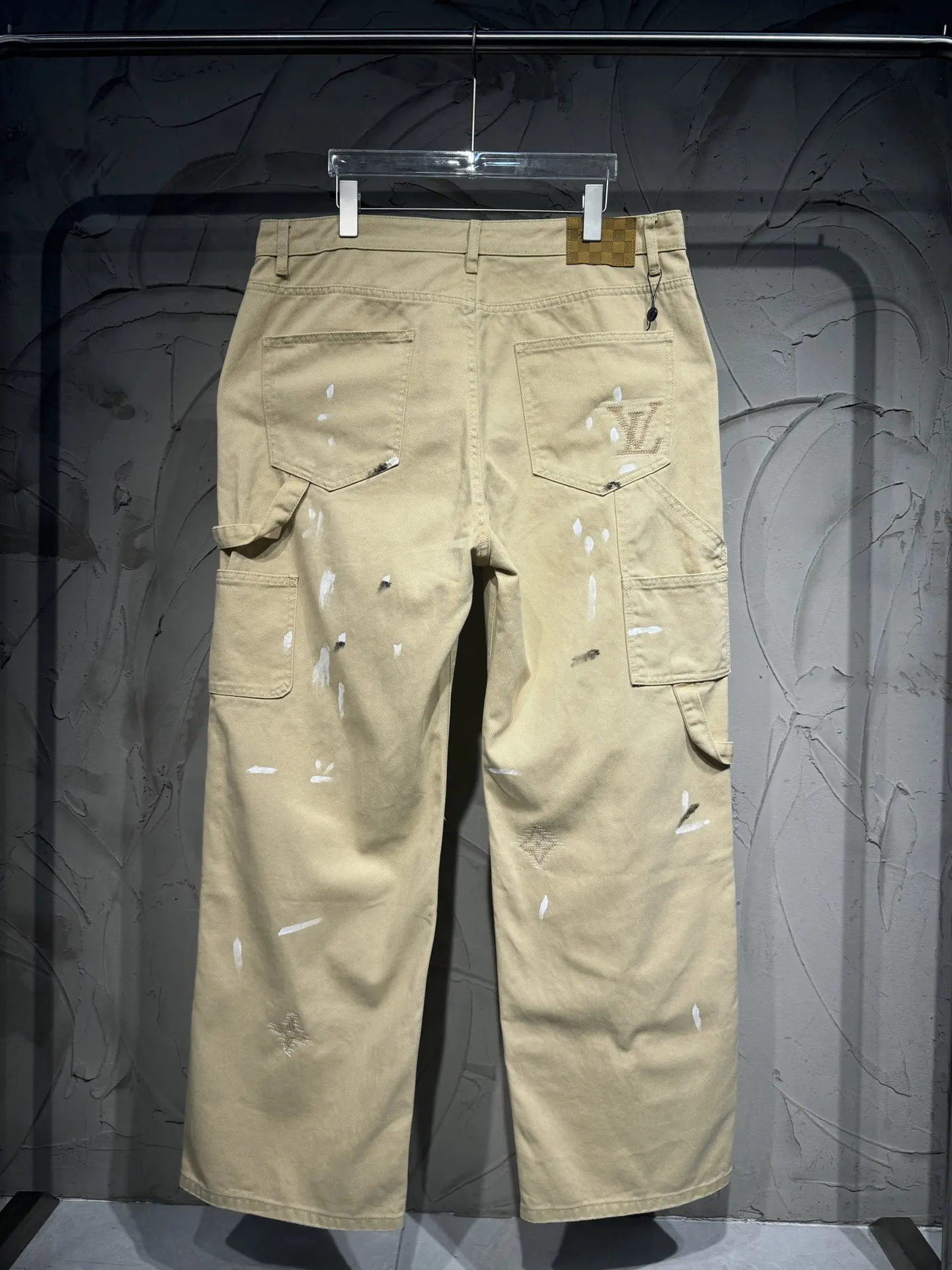 Paint-Splatter Embroidered Carpenter Trousers D24523024 — view 2