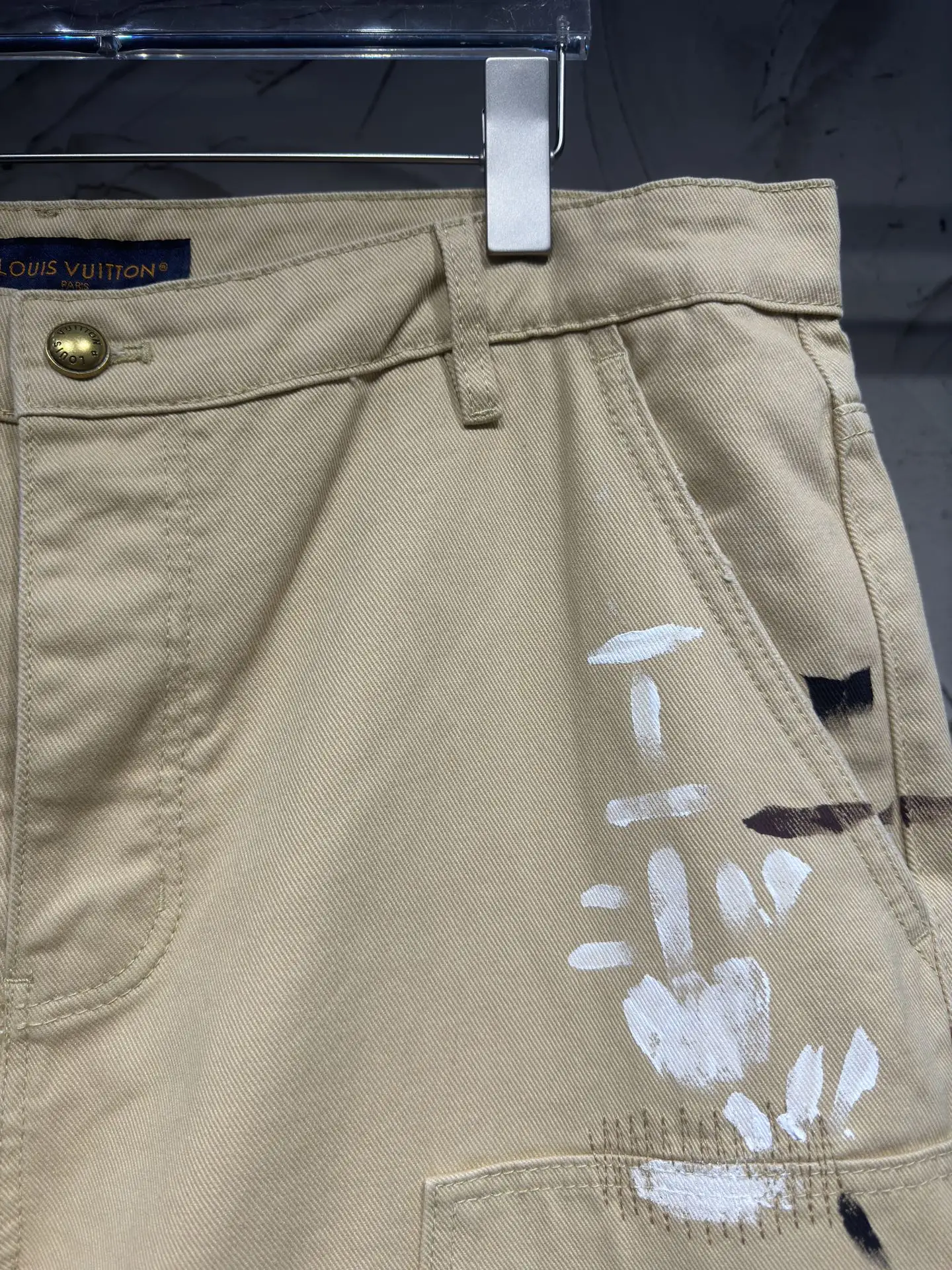 Paint-Splatter Embroidered Carpenter Trousers D24523024 — view 4