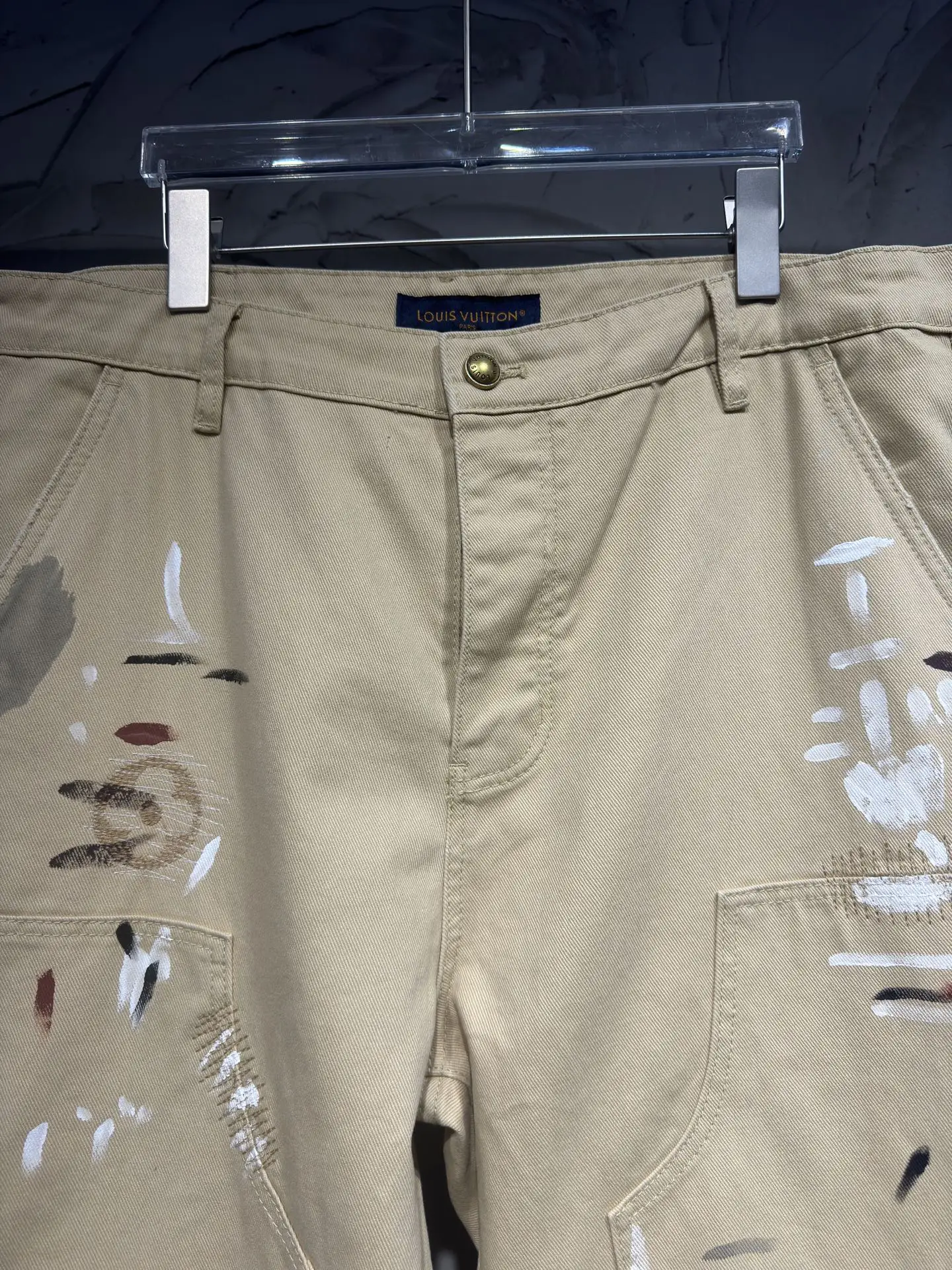 Paint-Splatter Embroidered Carpenter Trousers D24523024 — view 5
