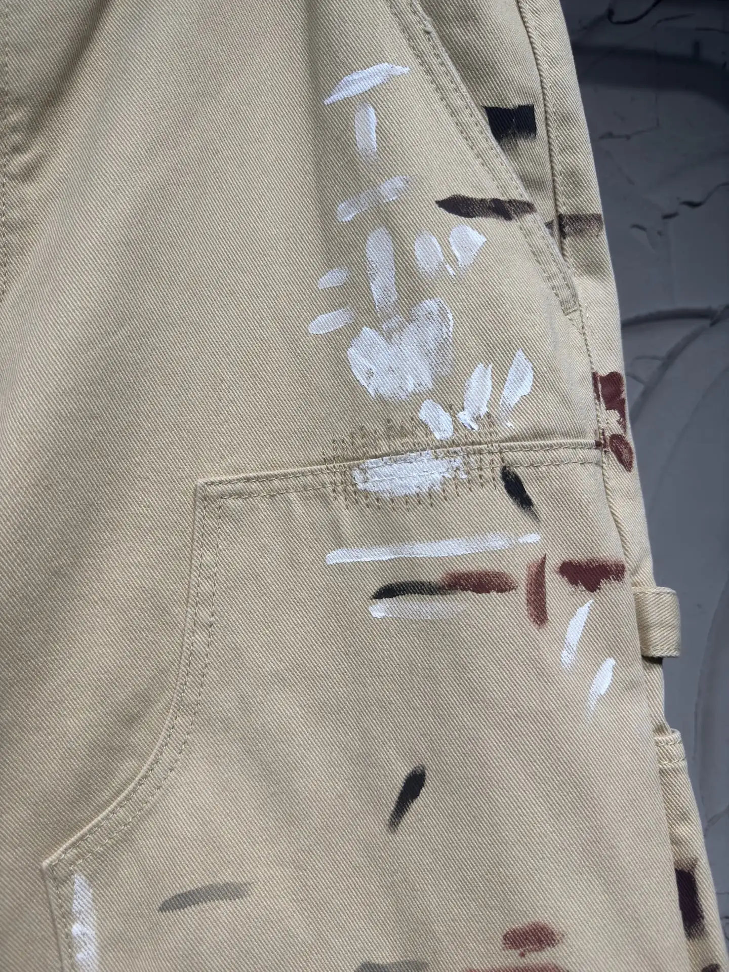 Paint-Splatter Embroidered Carpenter Trousers D24523024 — view 7