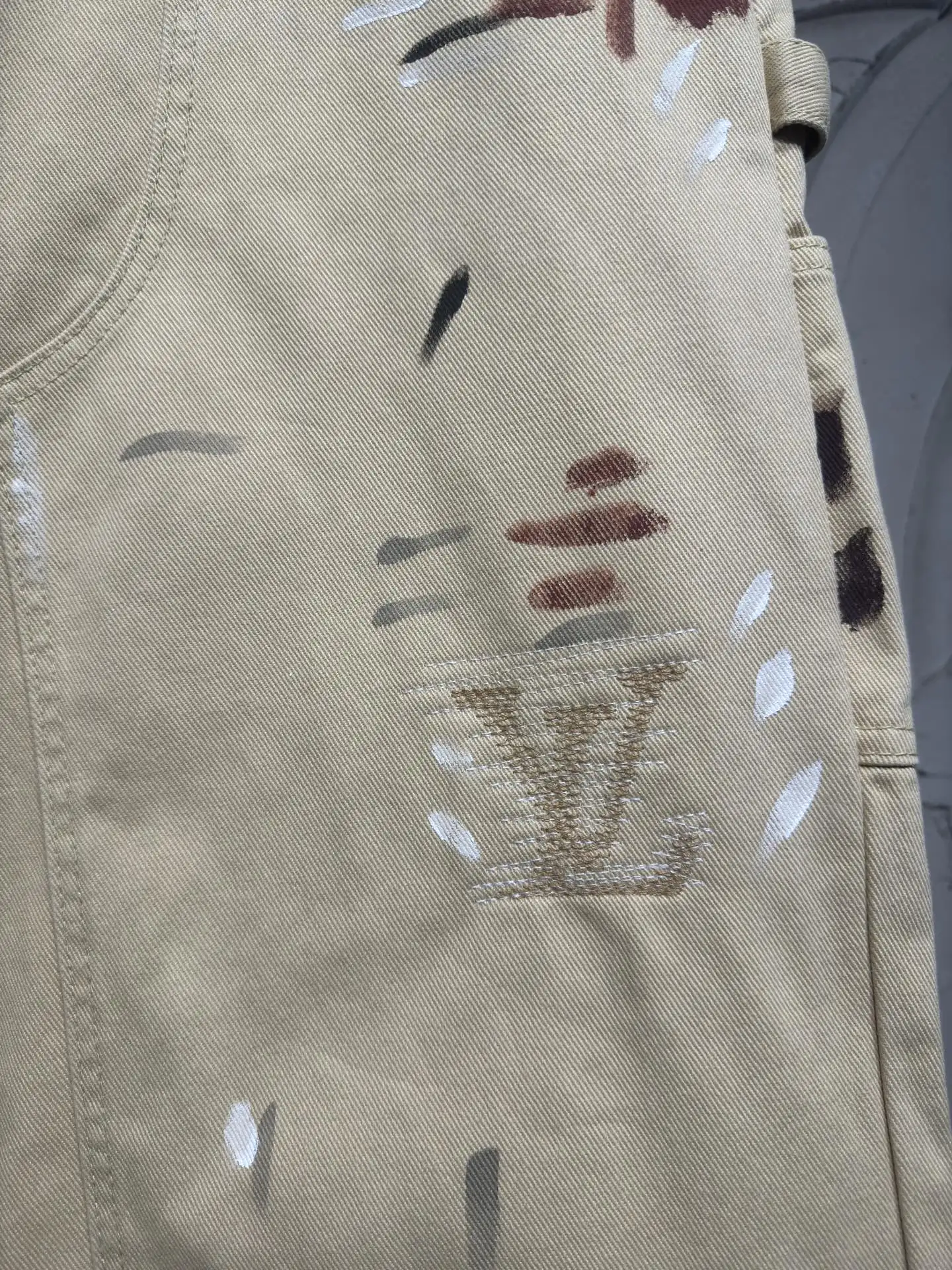 Paint-Splatter Embroidered Carpenter Trousers D24523024 — view 8