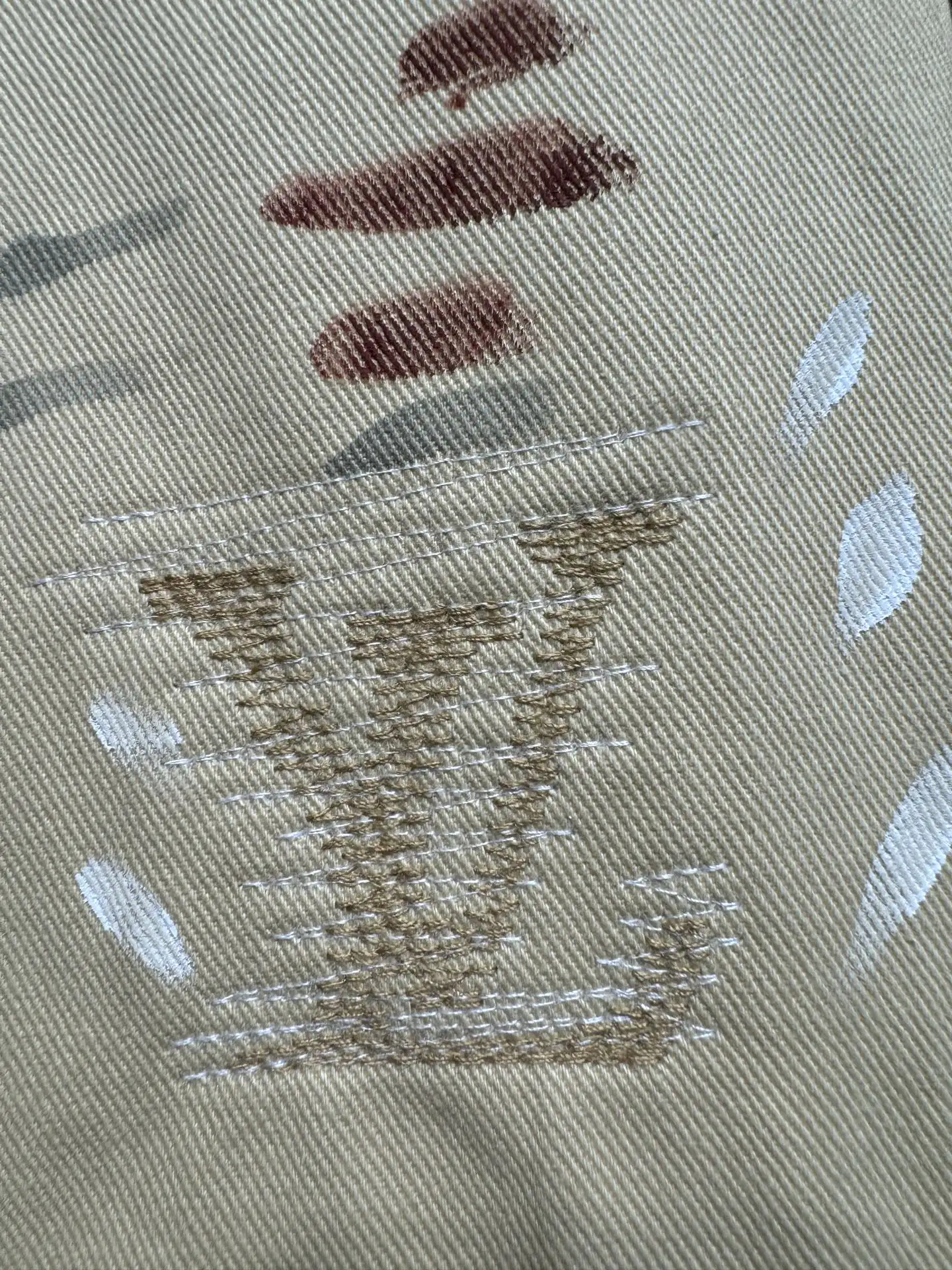 Paint-Splatter Embroidered Carpenter Trousers D24523024 — view 9