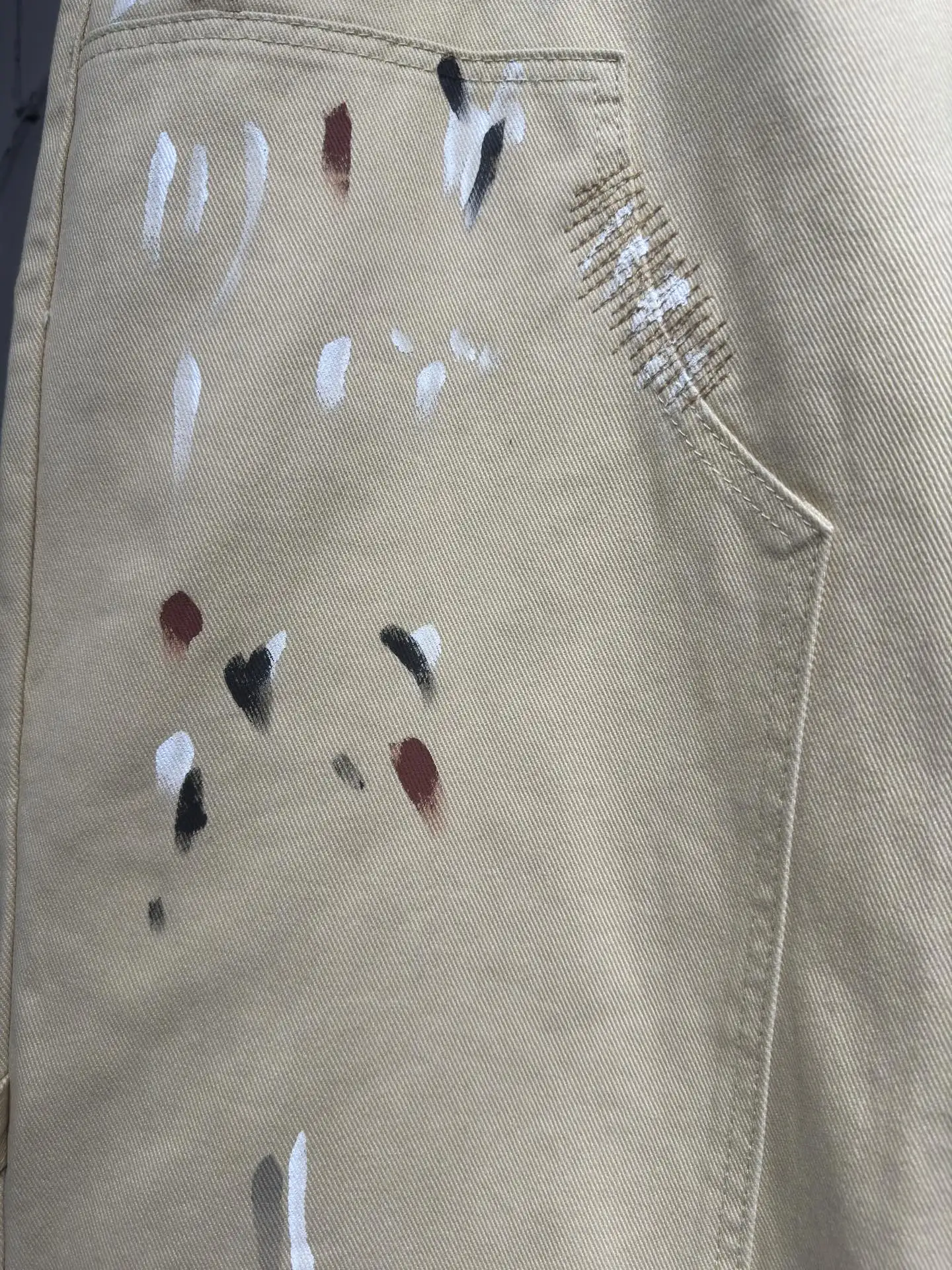Paint-Splatter Embroidered Carpenter Trousers D24523024 — view 10