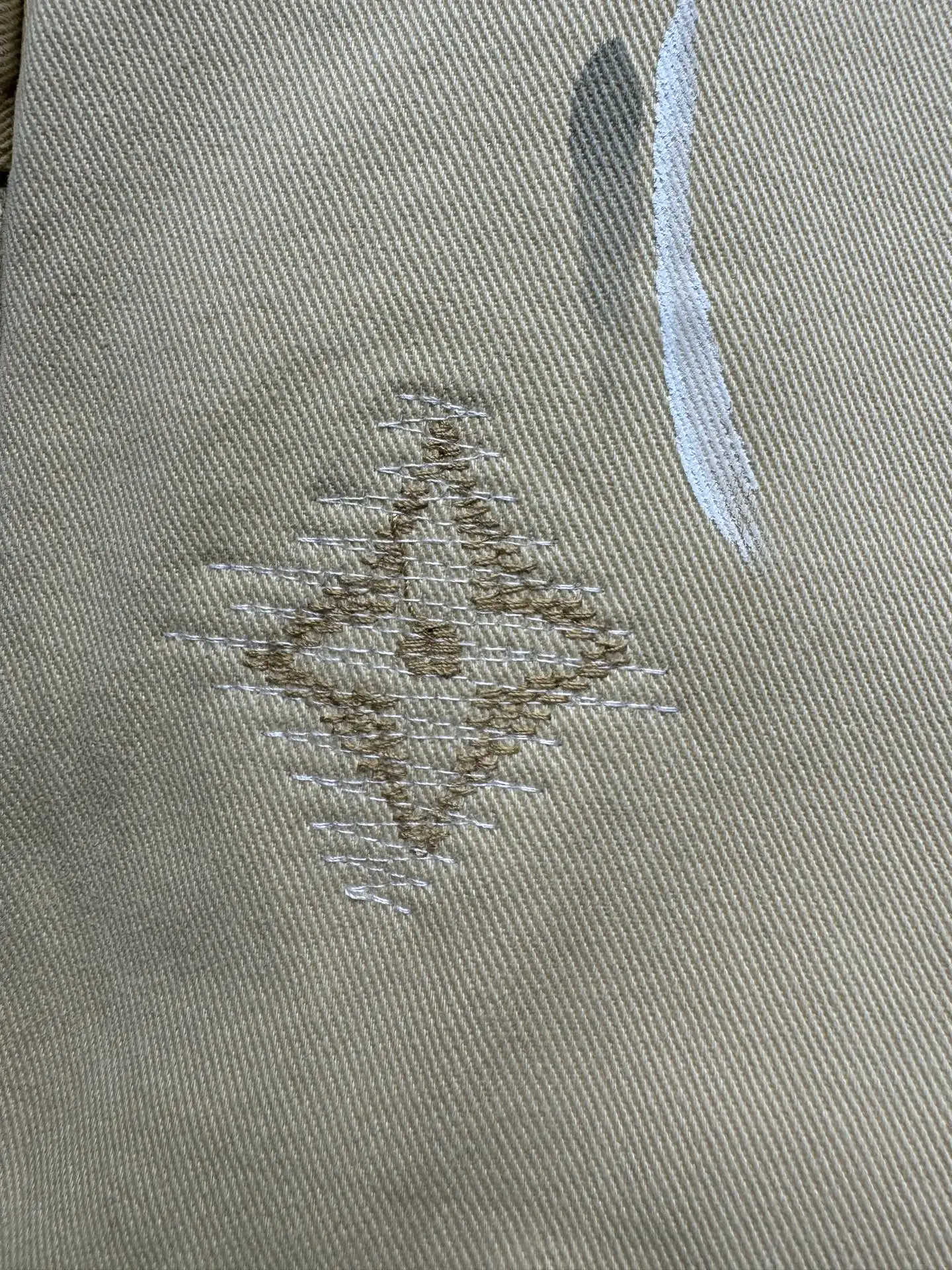 Paint-Splatter Embroidered Carpenter Trousers D24523024 — view 12