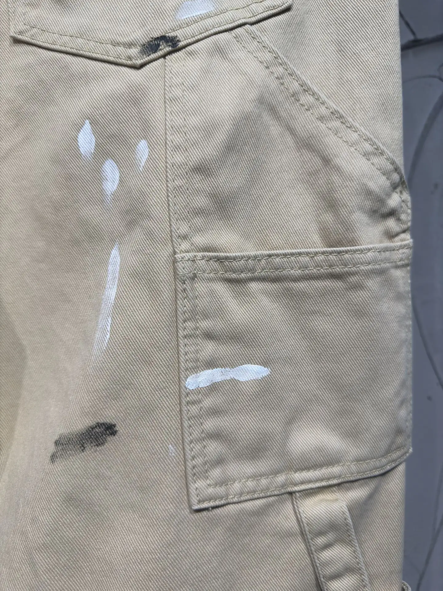 Paint-Splatter Embroidered Carpenter Trousers D24523024 — view 24