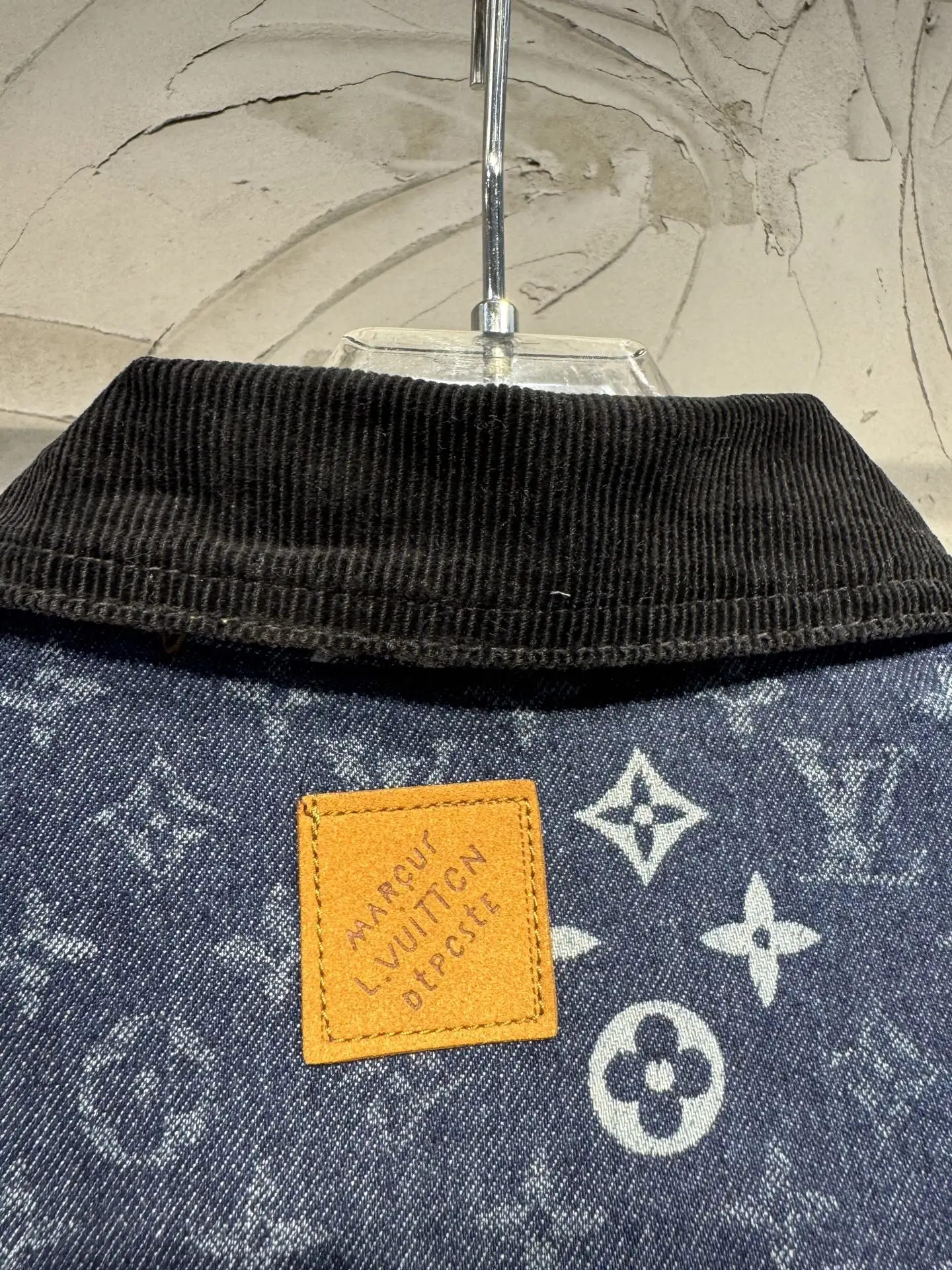 Monogram Denim Zip-Up Jacket with Corduroy Collar D24523045 — view 15