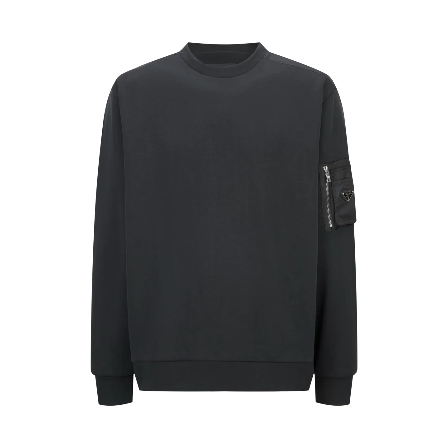 Oversized Re-Nylon Detail Crew-Neck Sweatshirt D24521072