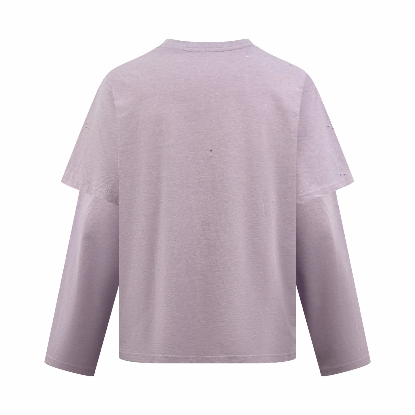 Distressed Logo Layered Long-Sleeve T-Shirt D24519134 — view 2