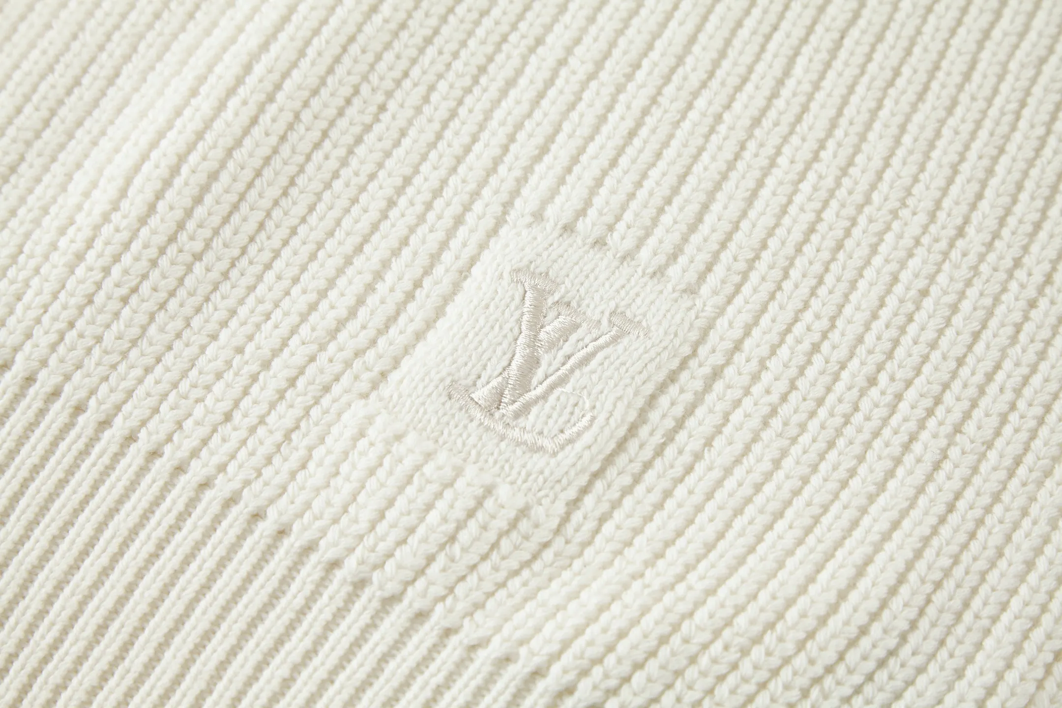 Logo-Embroidered Ribbed Cashmere-Blend Sweater D25021192 — view 4