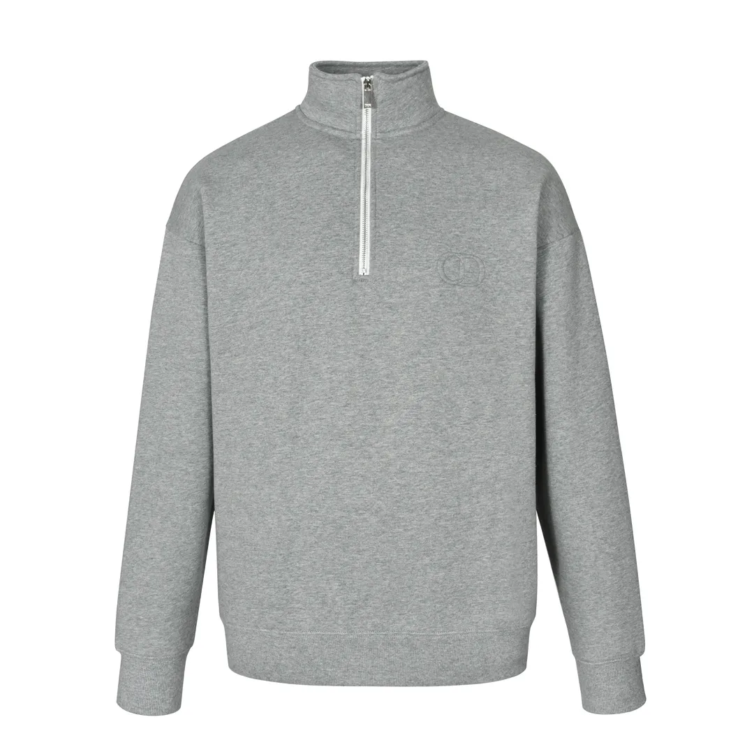 CD Logo Embroidered Half-Zip Sweatshirt D25021189