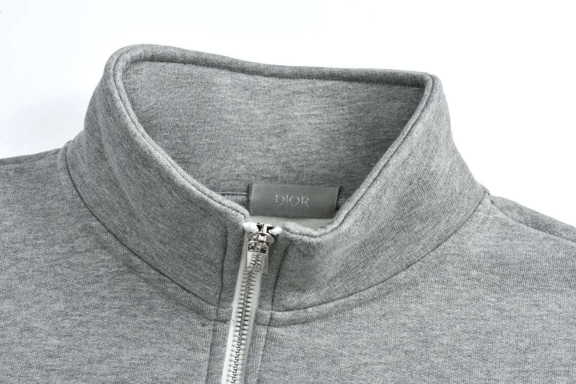 CD Logo Embroidered Half-Zip Sweatshirt D25021189 — view 3