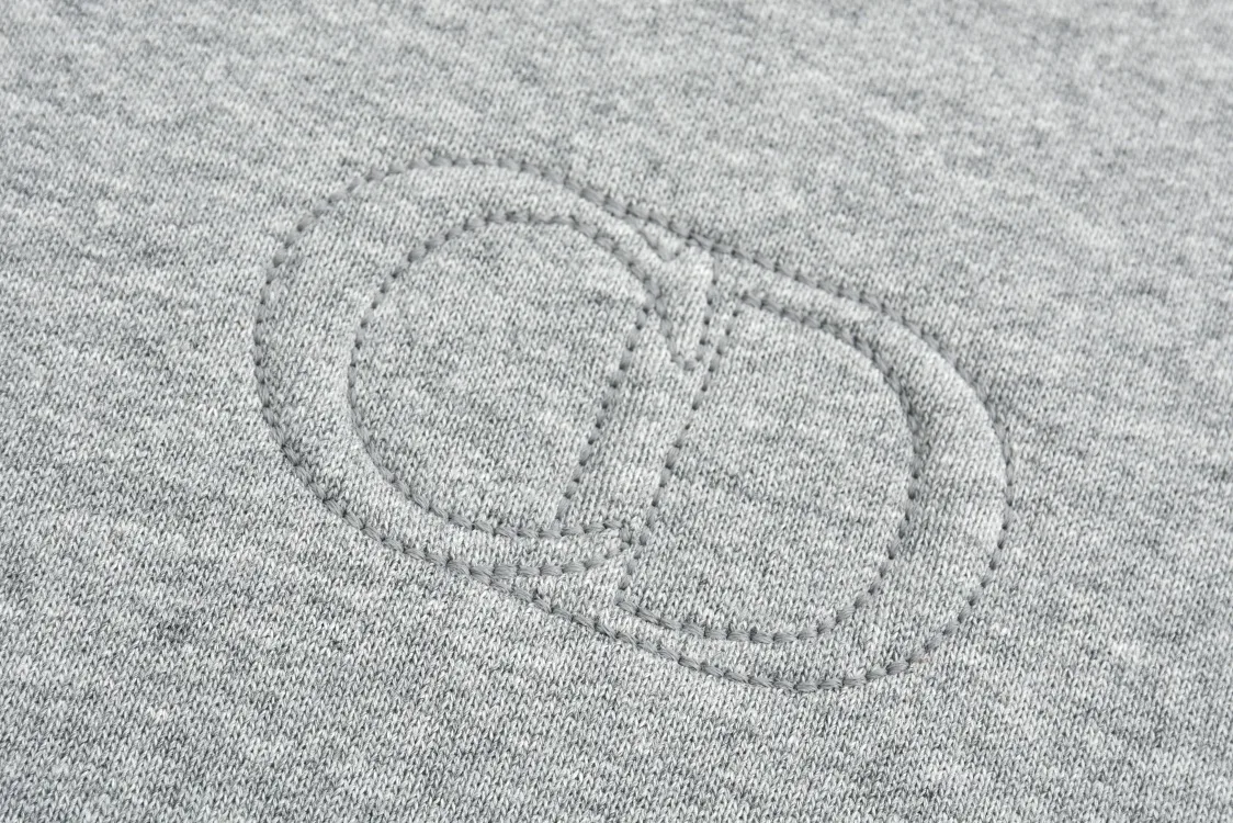 CD Logo Embroidered Half-Zip Sweatshirt D25021189 — view 4