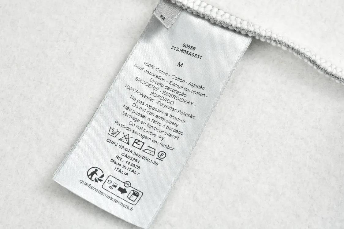 CD Logo Embroidered Half-Zip Sweatshirt D25021189 — view 9