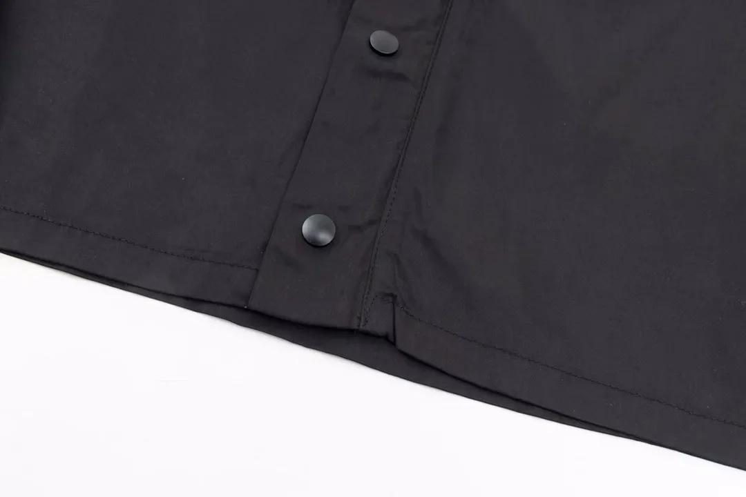 Logo-Plaque Nylon Zip-Up Shirt Jacket D25013037 — view 7