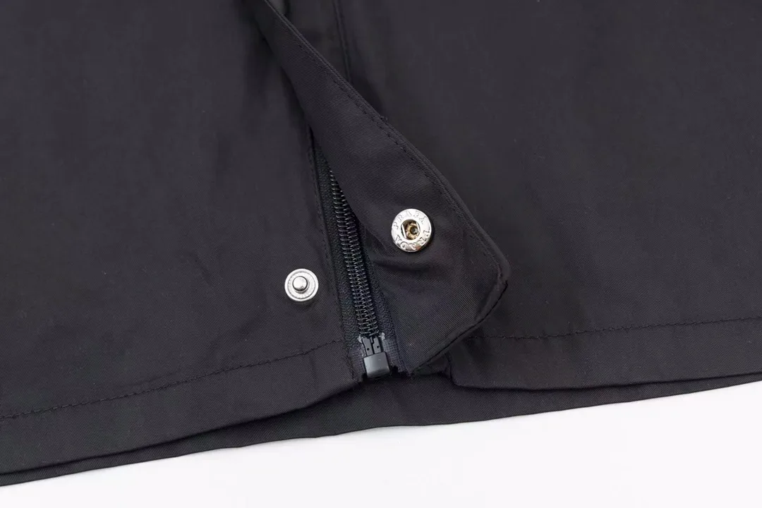 Logo-Plaque Nylon Zip-Up Shirt Jacket D25013037 — view 8