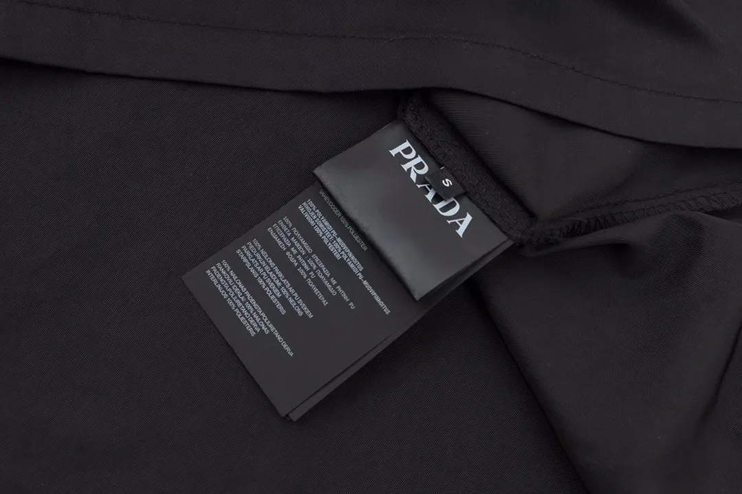 Logo-Plaque Nylon Zip-Up Shirt Jacket D25013037 — view 9