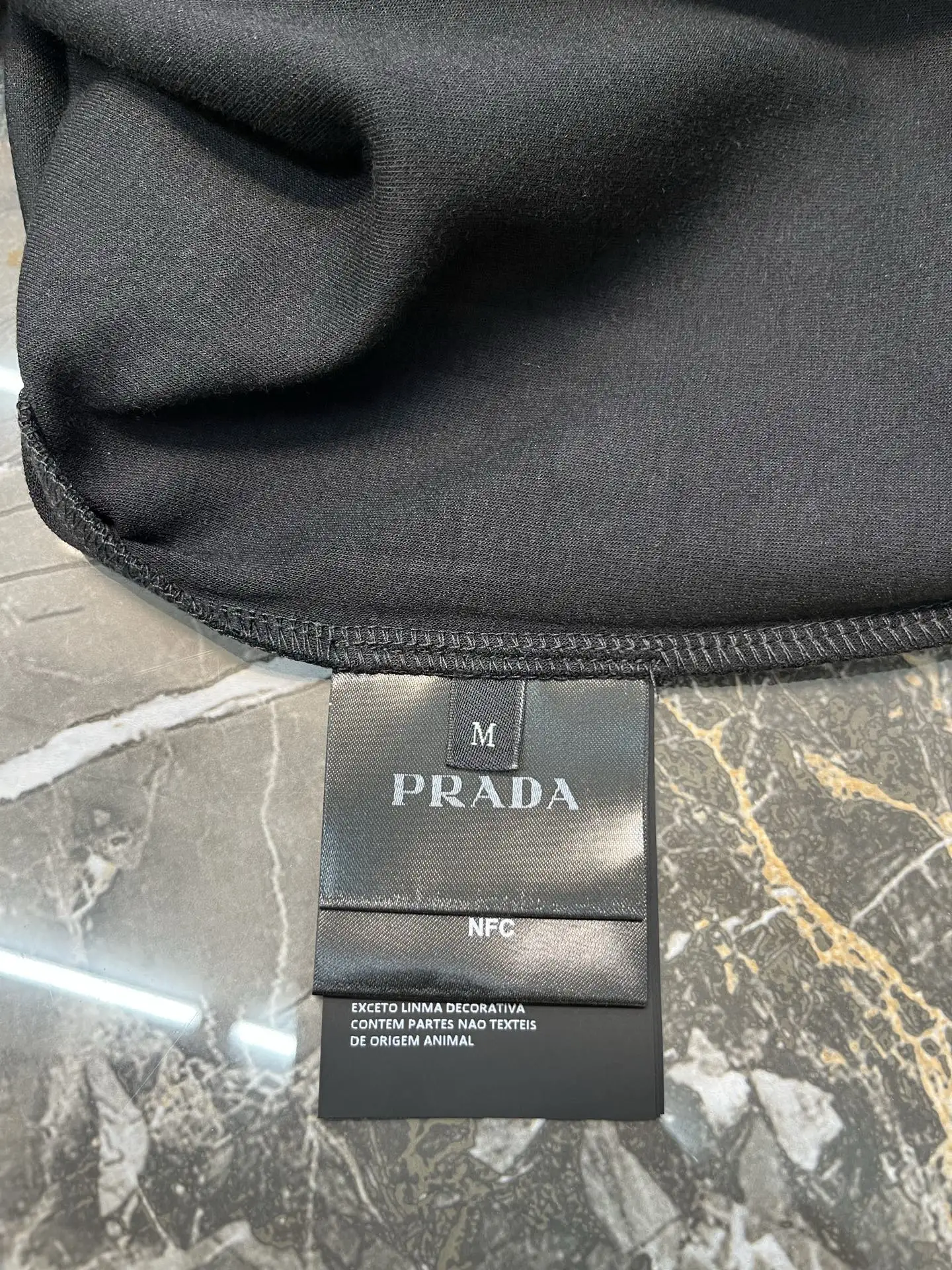 Re-Nylon Trim Fleece Sweatshirt D25019129 — view 7