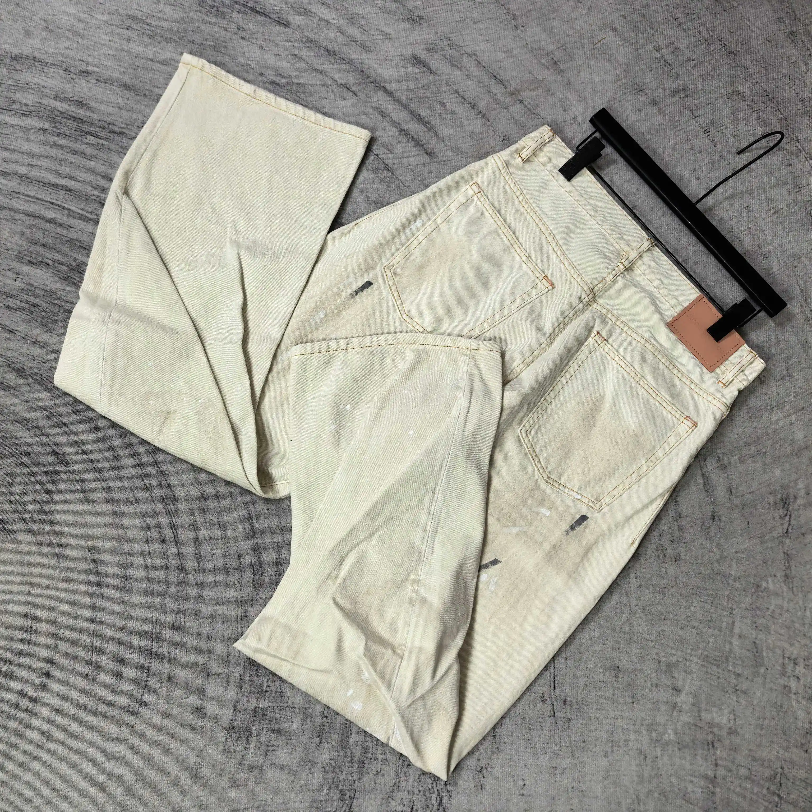 2006F Paint-Splatter Curved-Leg Jeans D25523223 — view 5