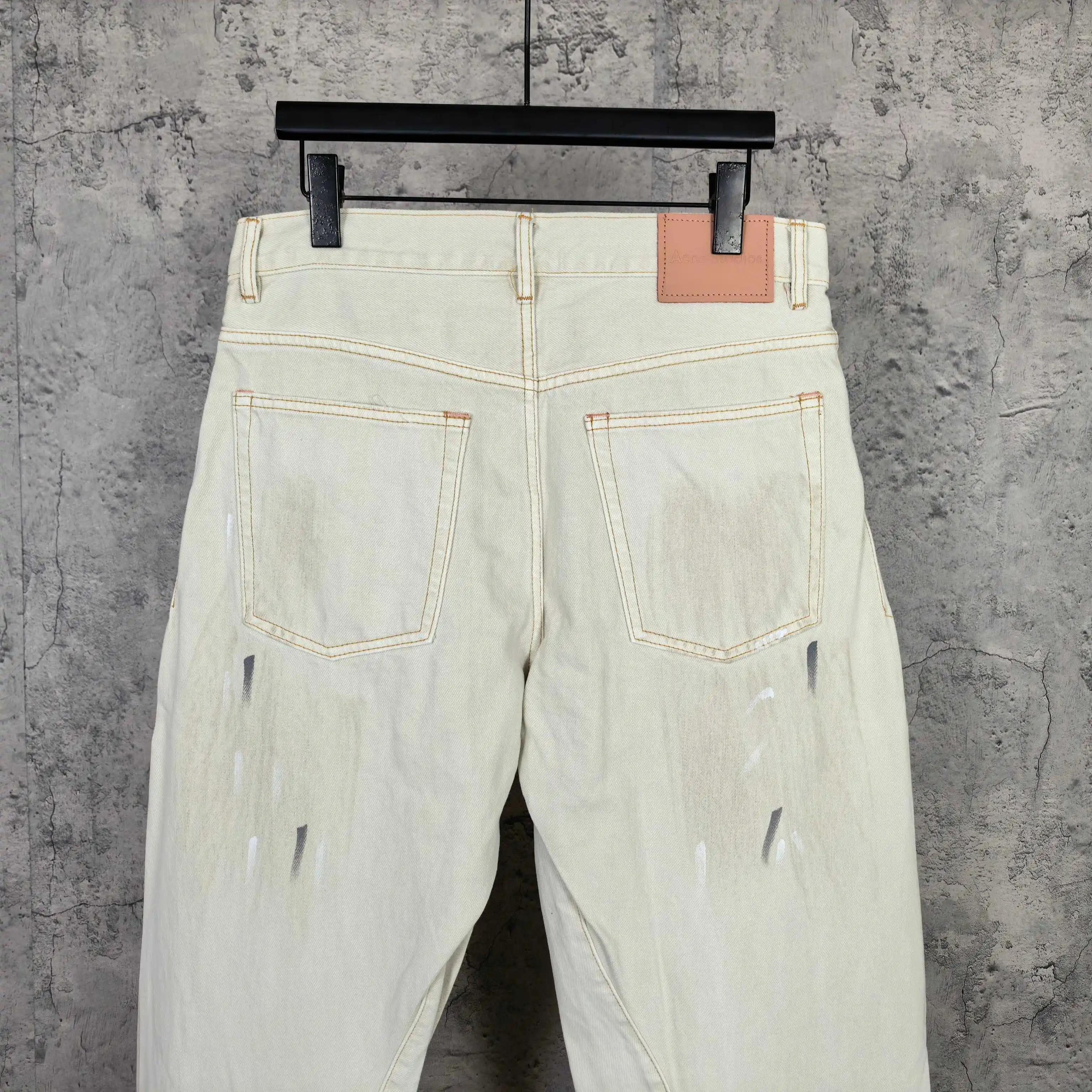 2006F Paint-Splatter Curved-Leg Jeans D25523223 — view 6