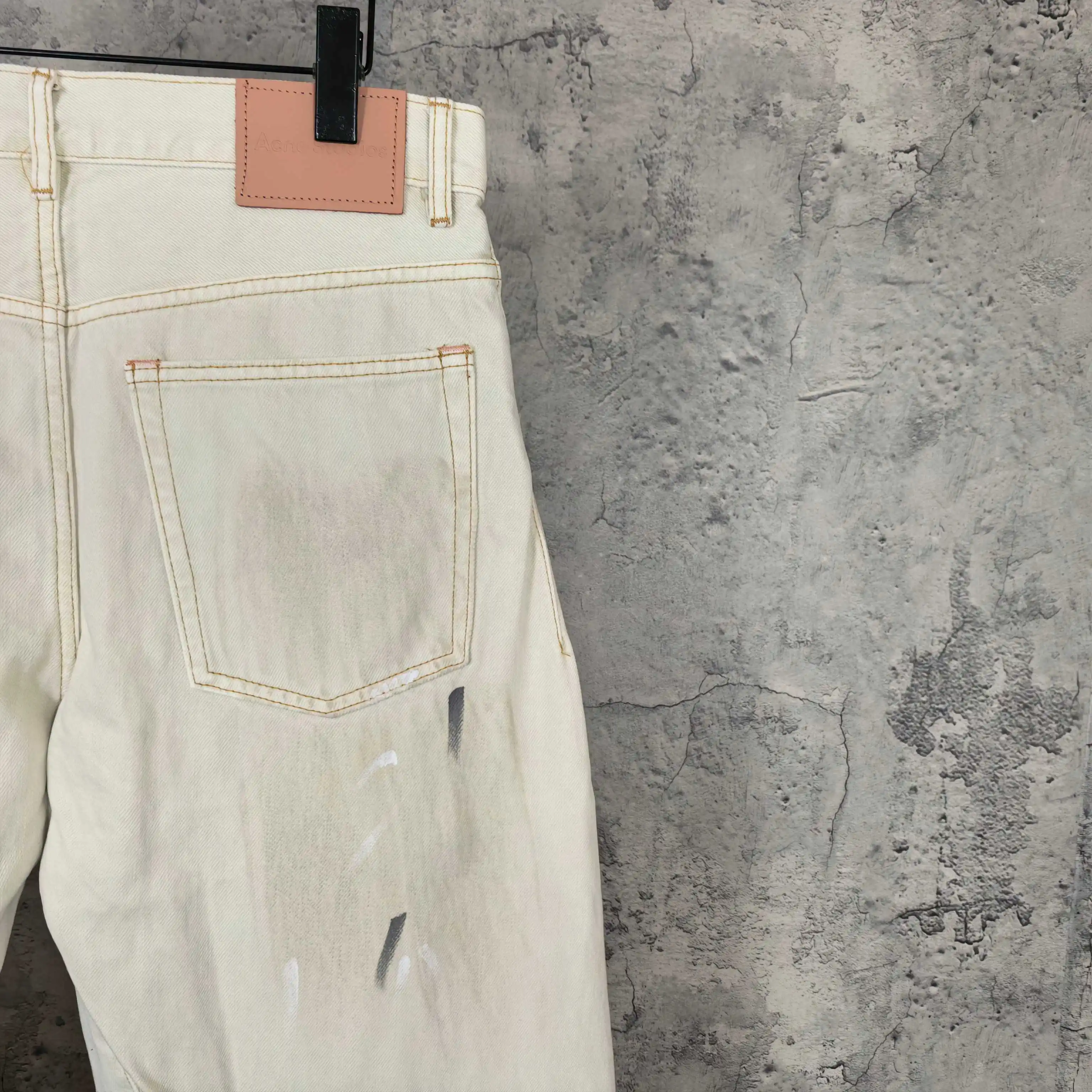 2006F Paint-Splatter Curved-Leg Jeans D25523223 — view 8