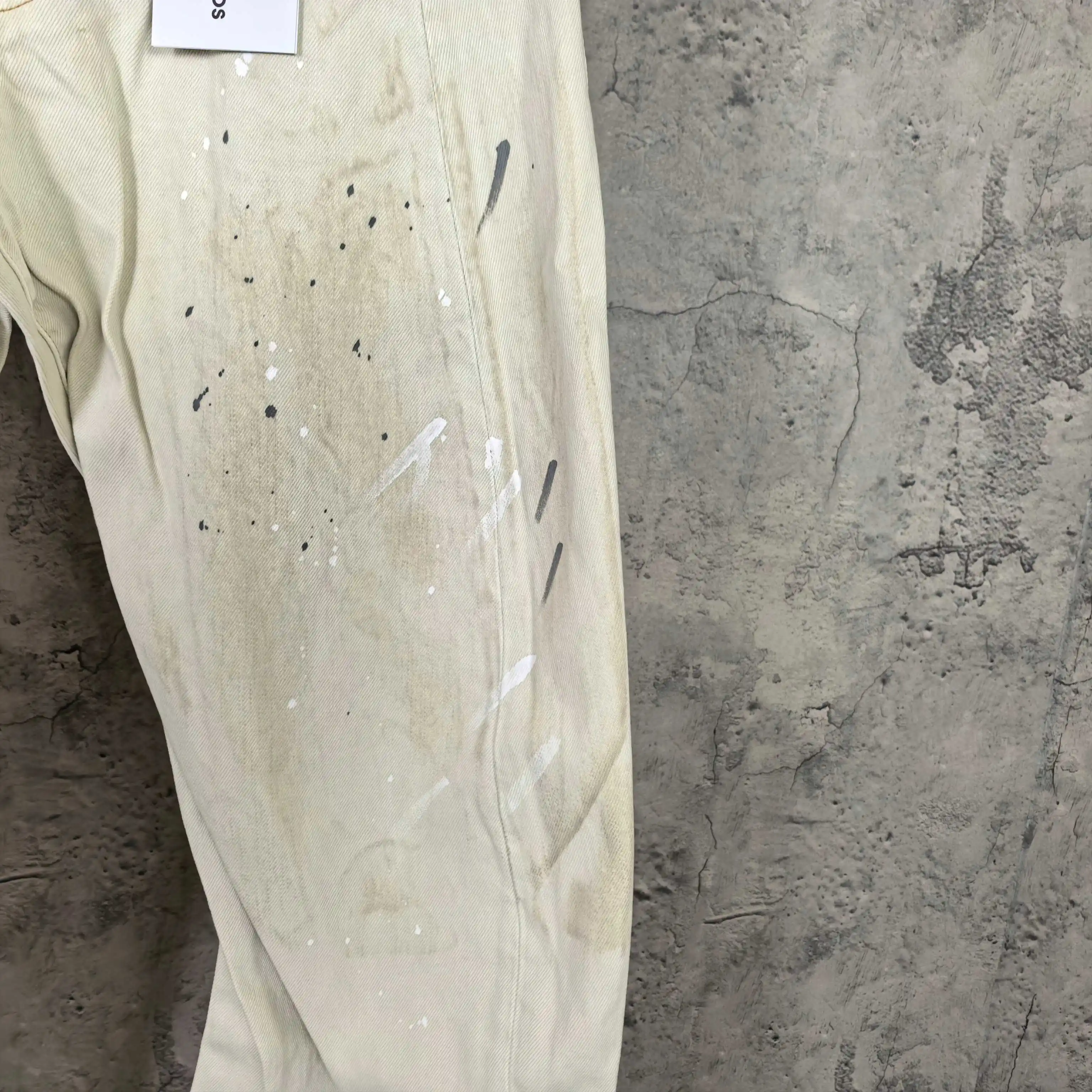 2006F Paint-Splatter Curved-Leg Jeans D25523223 — view 11