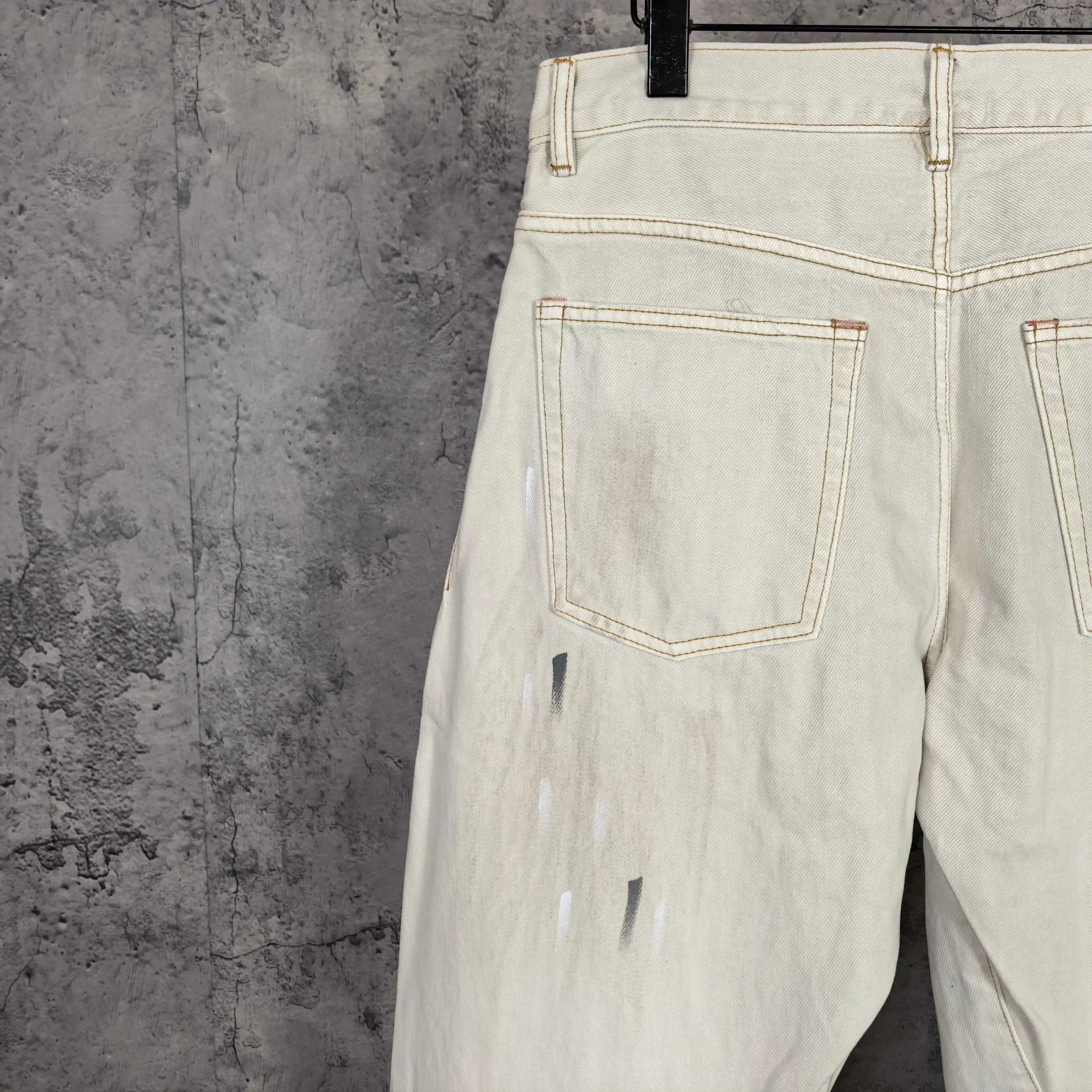 2006F Paint-Splatter Curved-Leg Jeans D25523223 — view 12