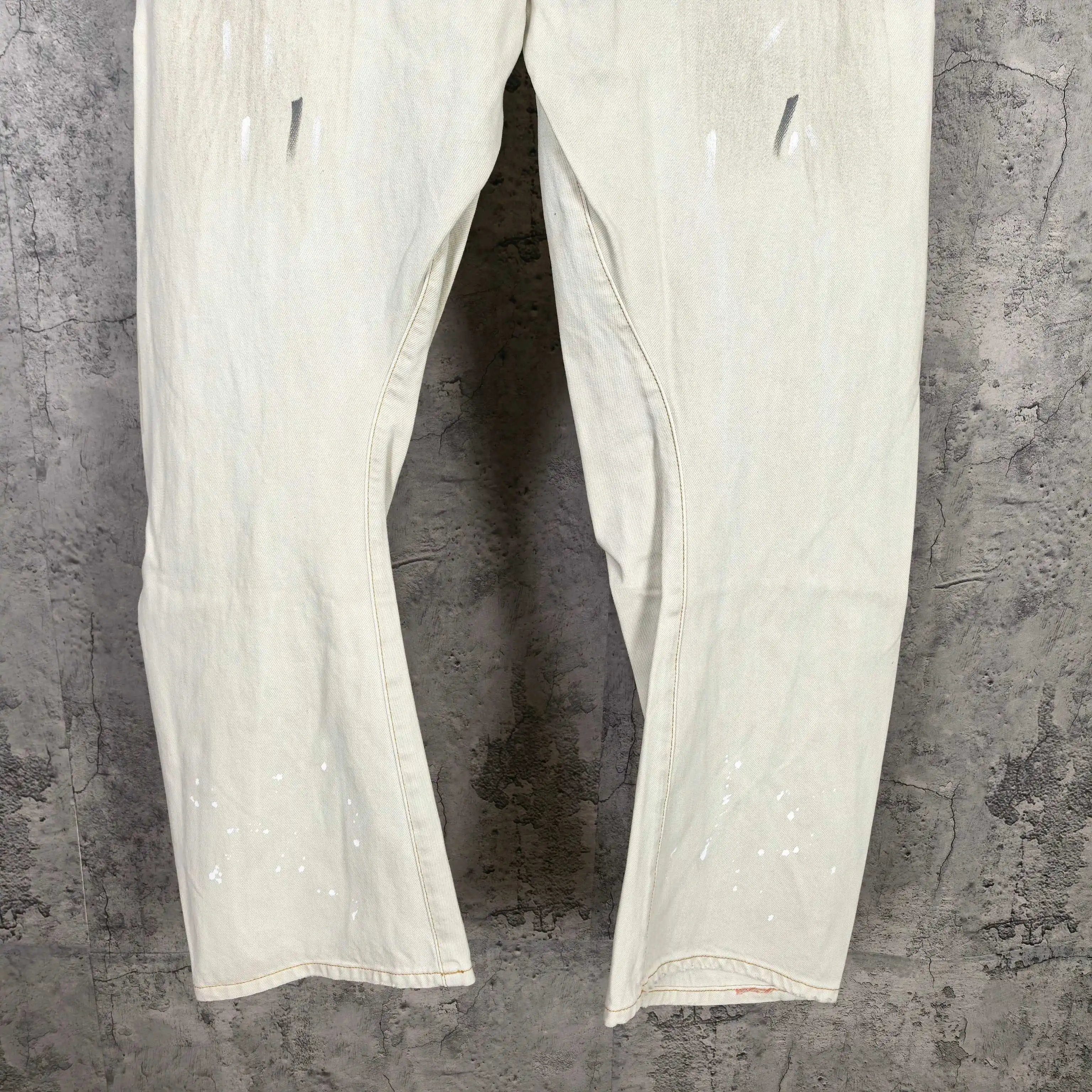 2006F Paint-Splatter Curved-Leg Jeans D25523223 — view 13
