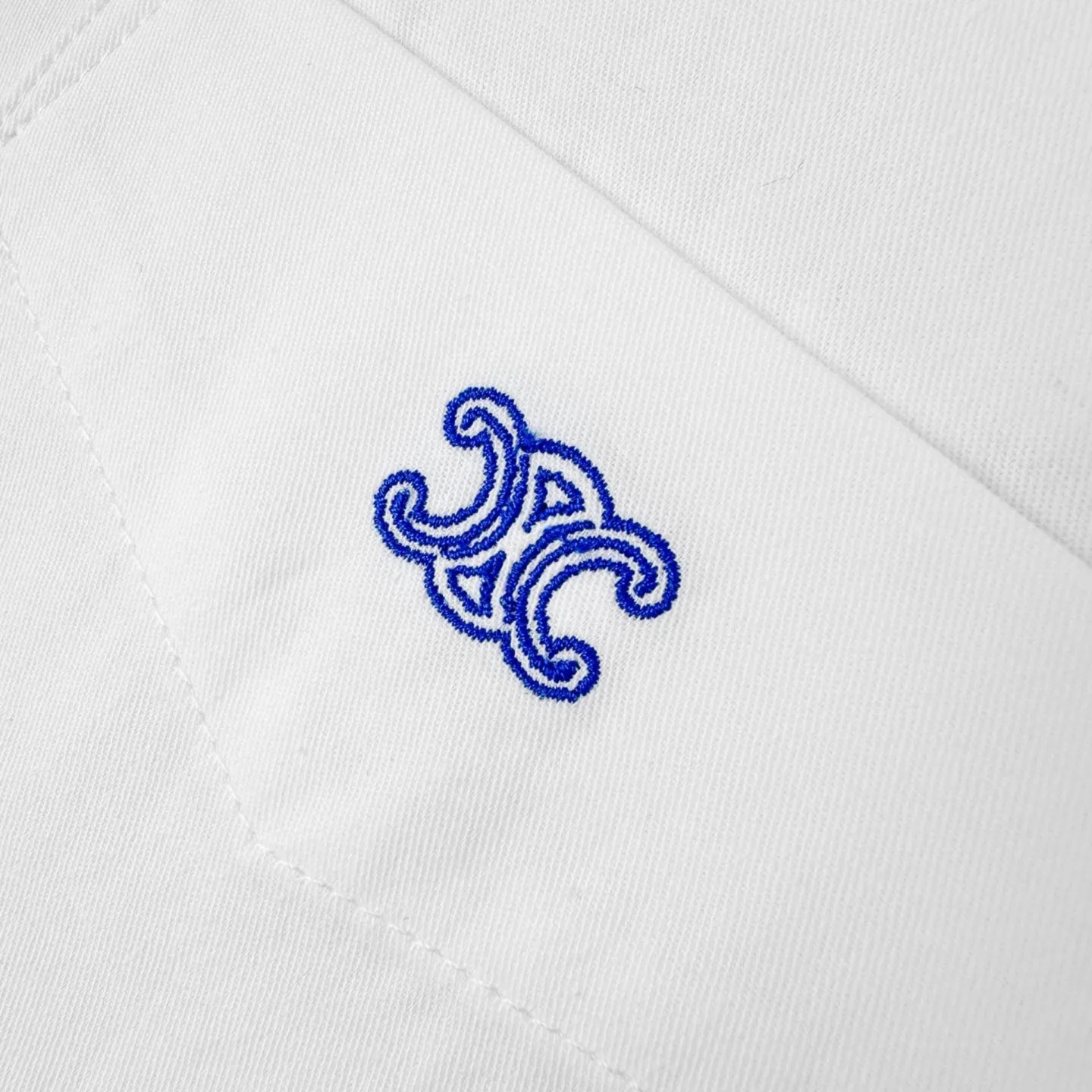 Triomphe Embroidered Cotton Shirt D25521020 — view 6