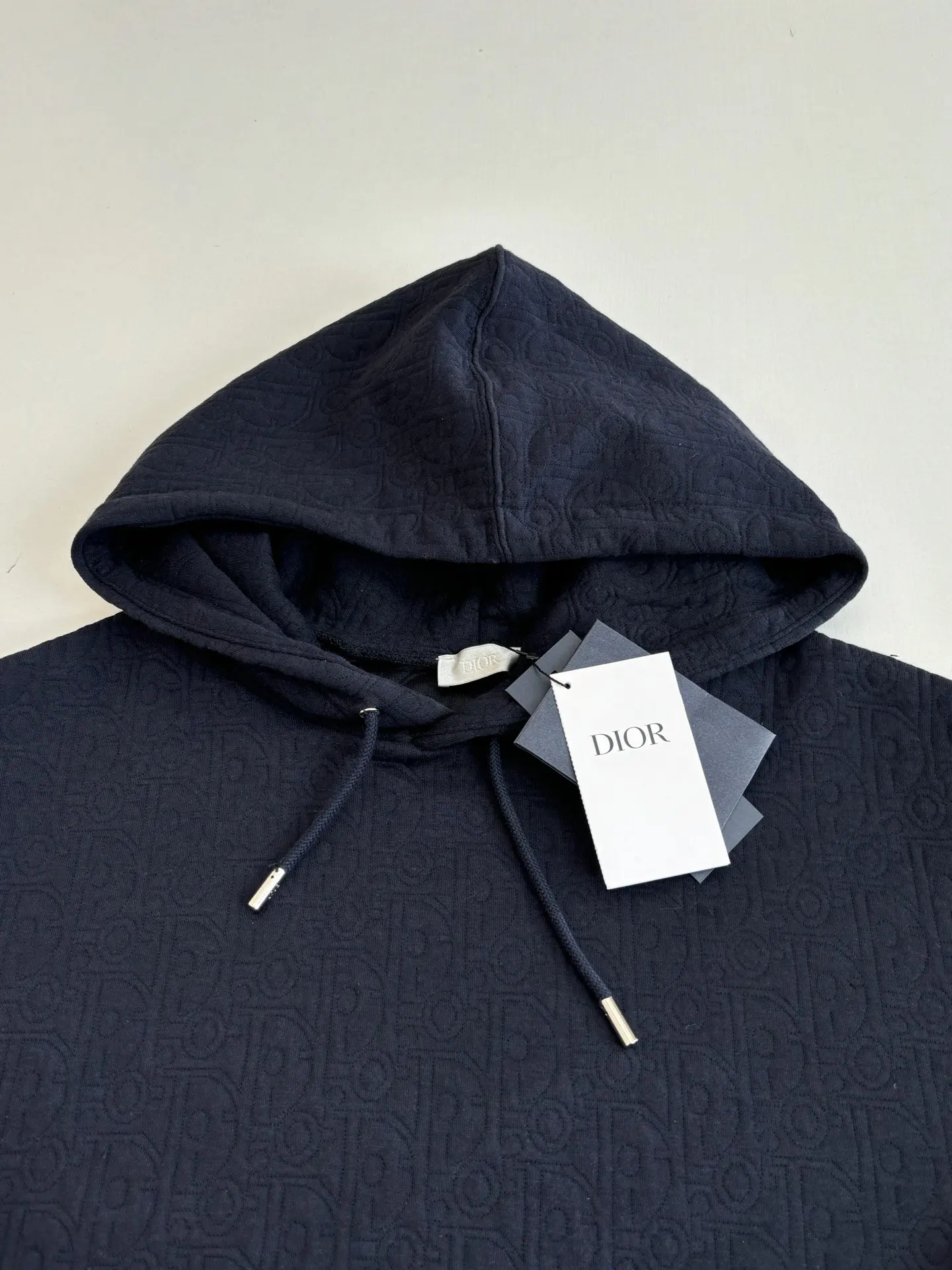 Oblique Jacquard Cotton-Blend Hoodie D25520715 — view 5