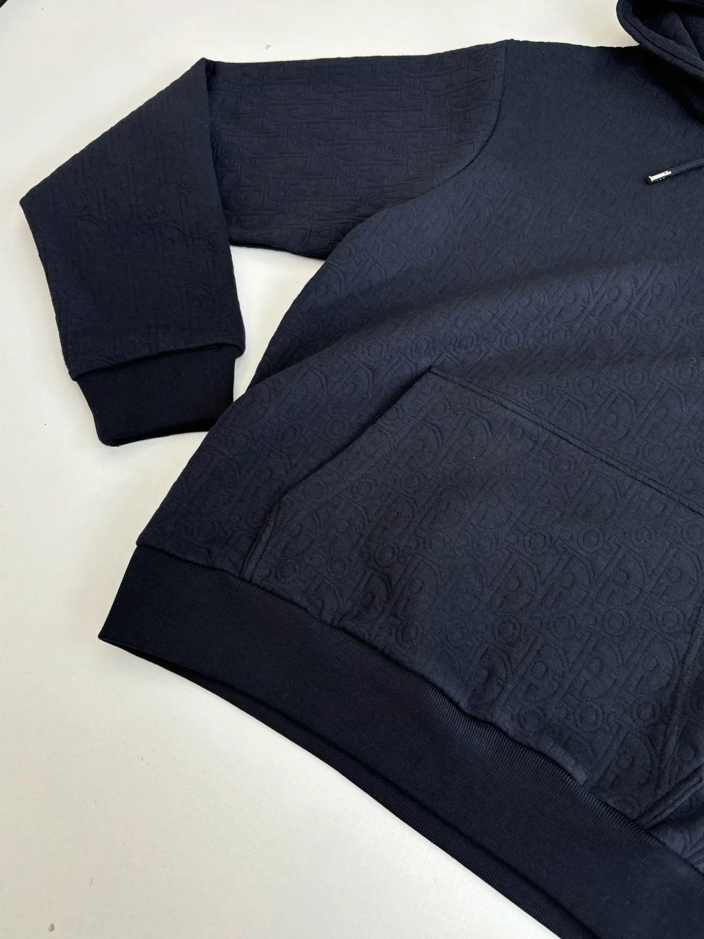 Oblique Jacquard Cotton-Blend Hoodie D25520715 — view 7